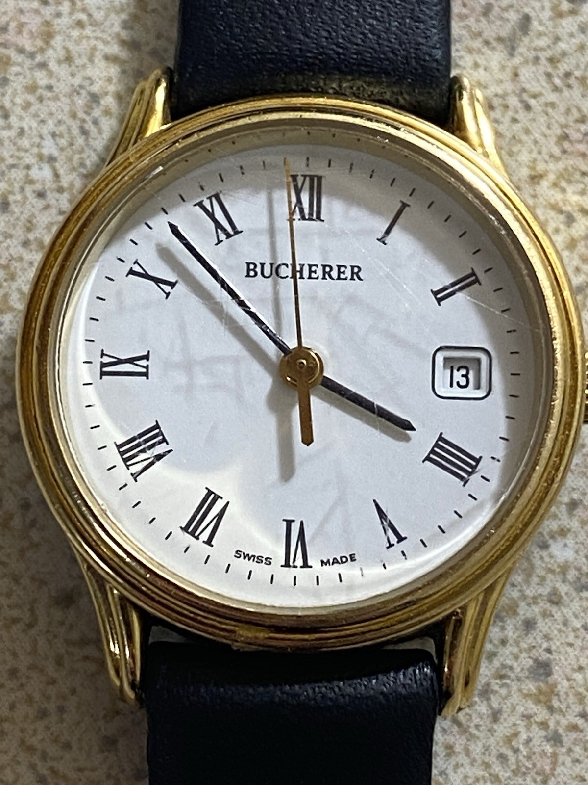 Bucherer Vintage Quartz Watch Ref 956725 33mm