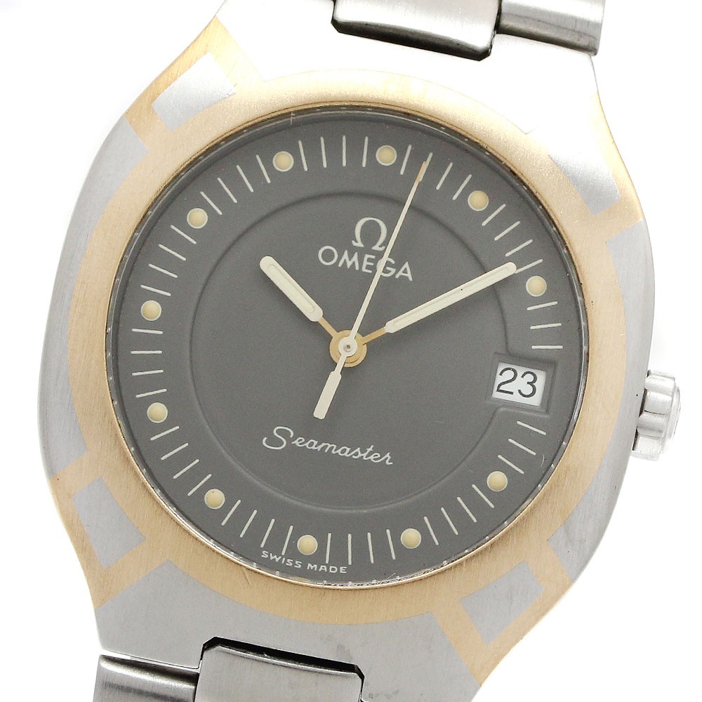 OMEGA Seamaster Polaris Date gray Dial Quartz Men’s Watch_967246