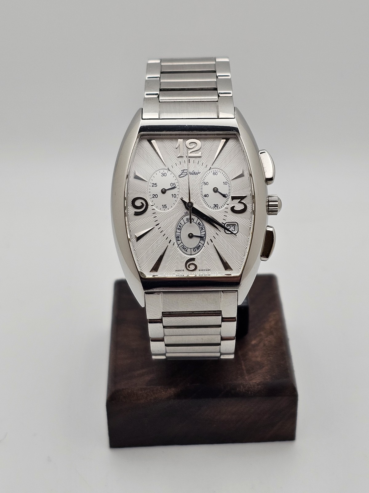 Neo-Vintage 2000s BELAIR Men Daydate Multifunction Watch Silvertone White Dial🔥