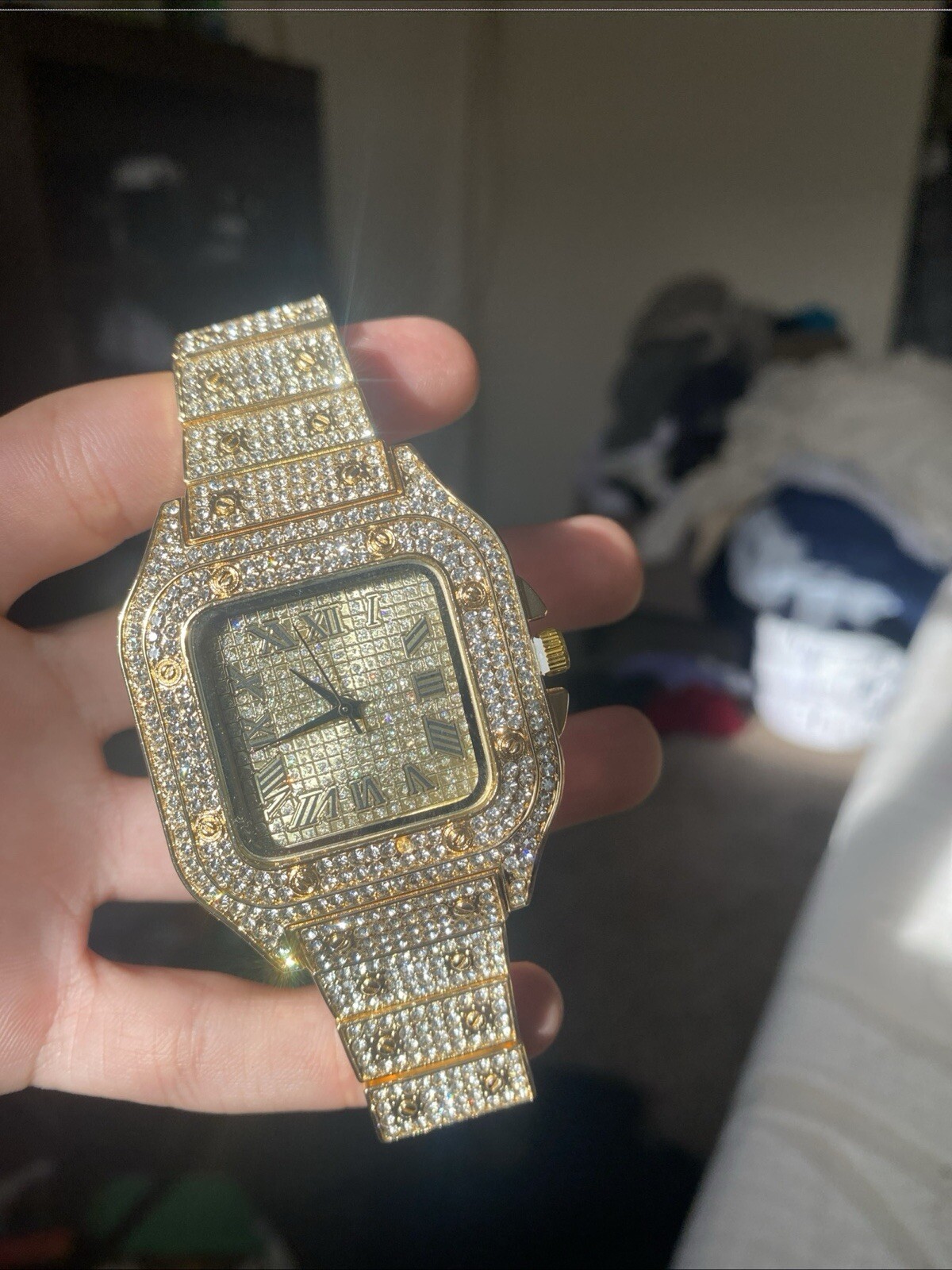 Men’s Watch Fully Iced With Real Lab Tested Diamonds
