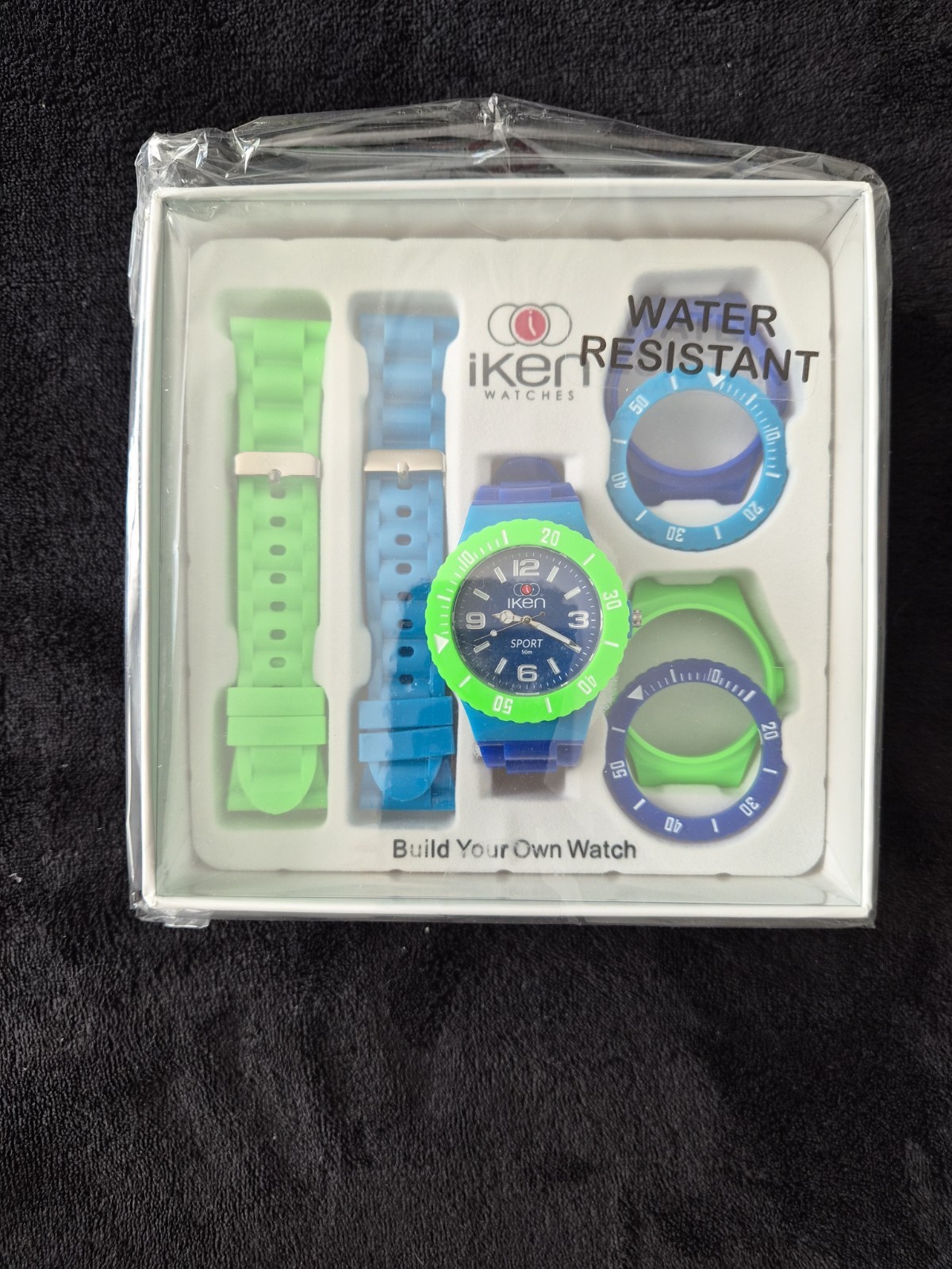 Iken Watches Build Your Own Watch Over 80 Combinations Sealed New Green Blue