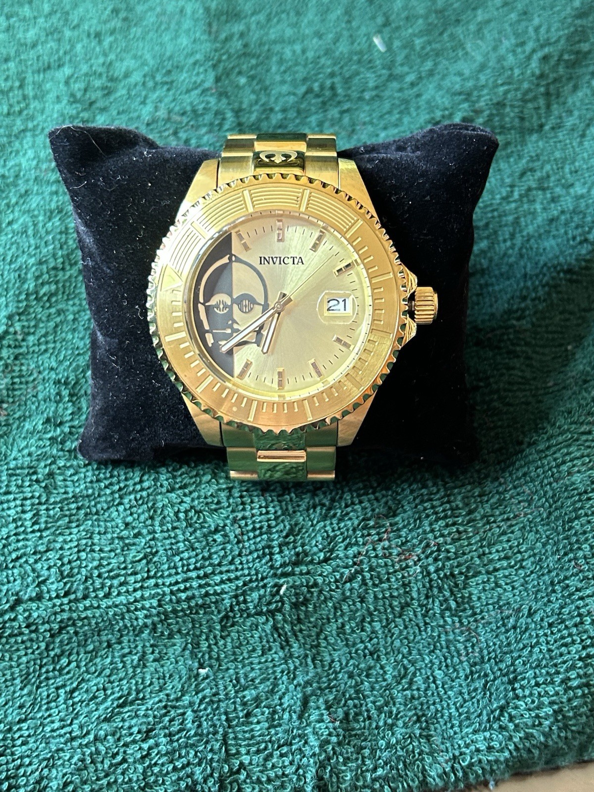 Invicta Star Wars C-3PO Limited Edition 47mm Automatic NH35A Gold Tone Watch 261