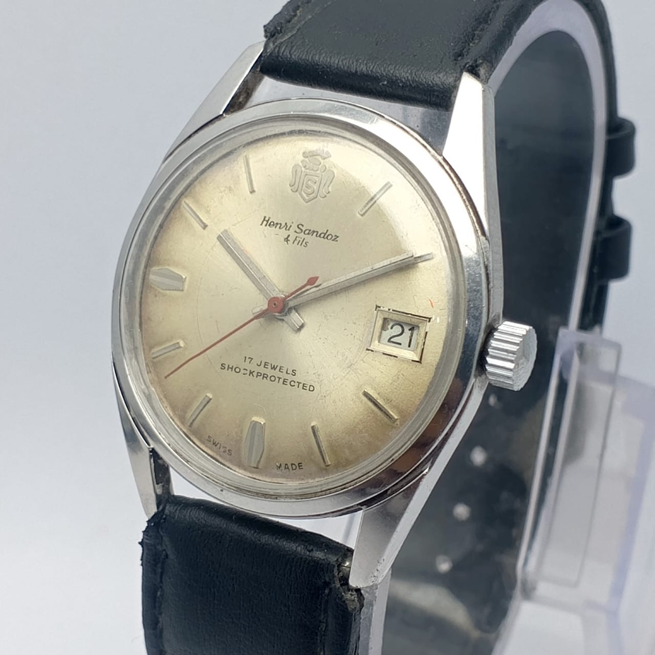 Henri Sandoz & Fils Manual Winding 1761Y-72-4 Vintage Men’s Watch BLL103KS7