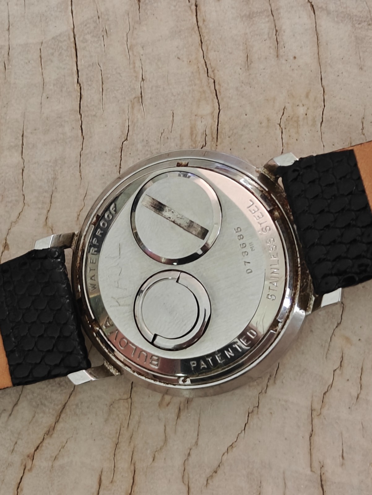 BULOVA 1968 ACCUTRON 214 Backset, ALL Stainless Steel, new Batt. Keeps XLNT time