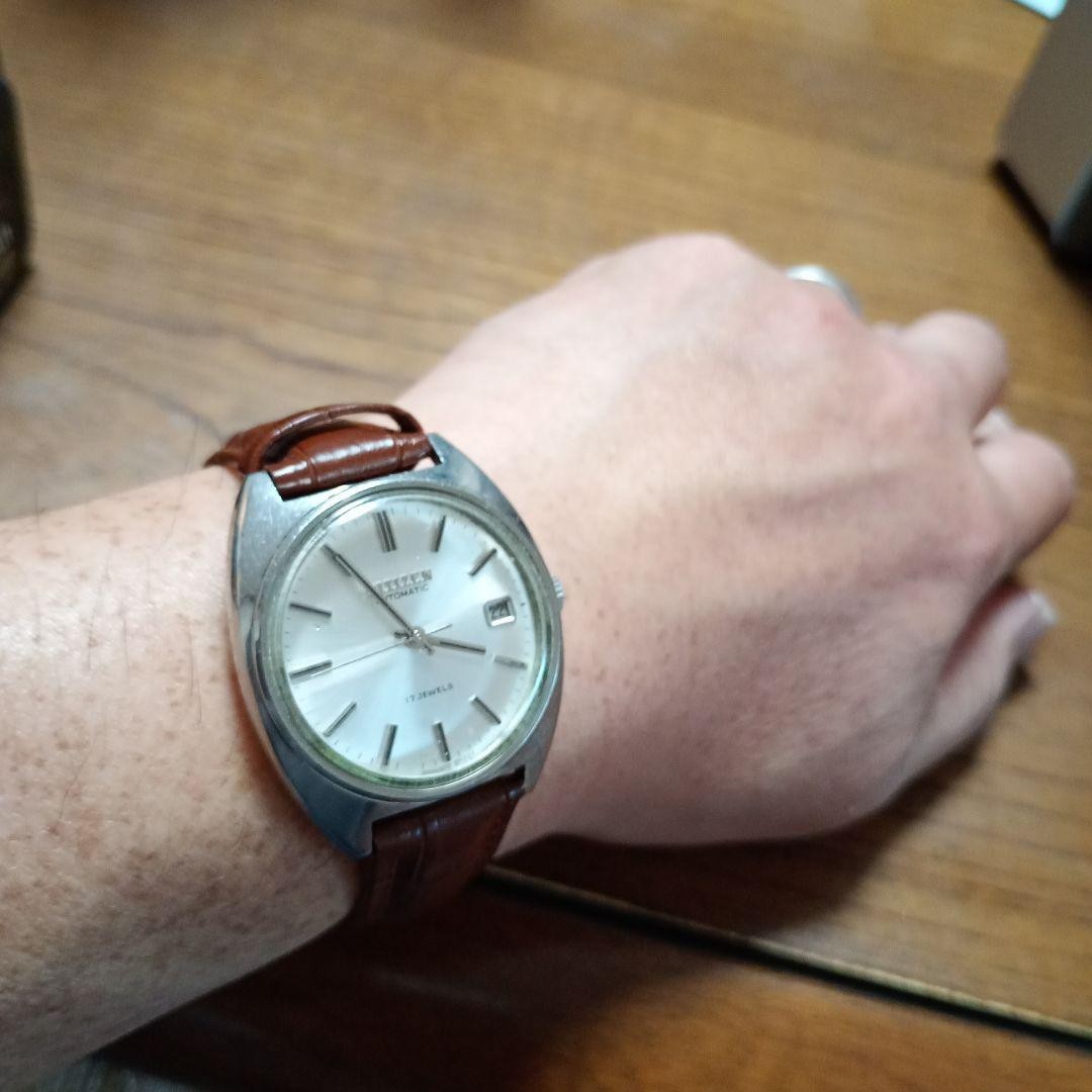 Citizen Automatic Vintage Watch, Acrylic Dome, Used, Moderate Scratches CA1206
