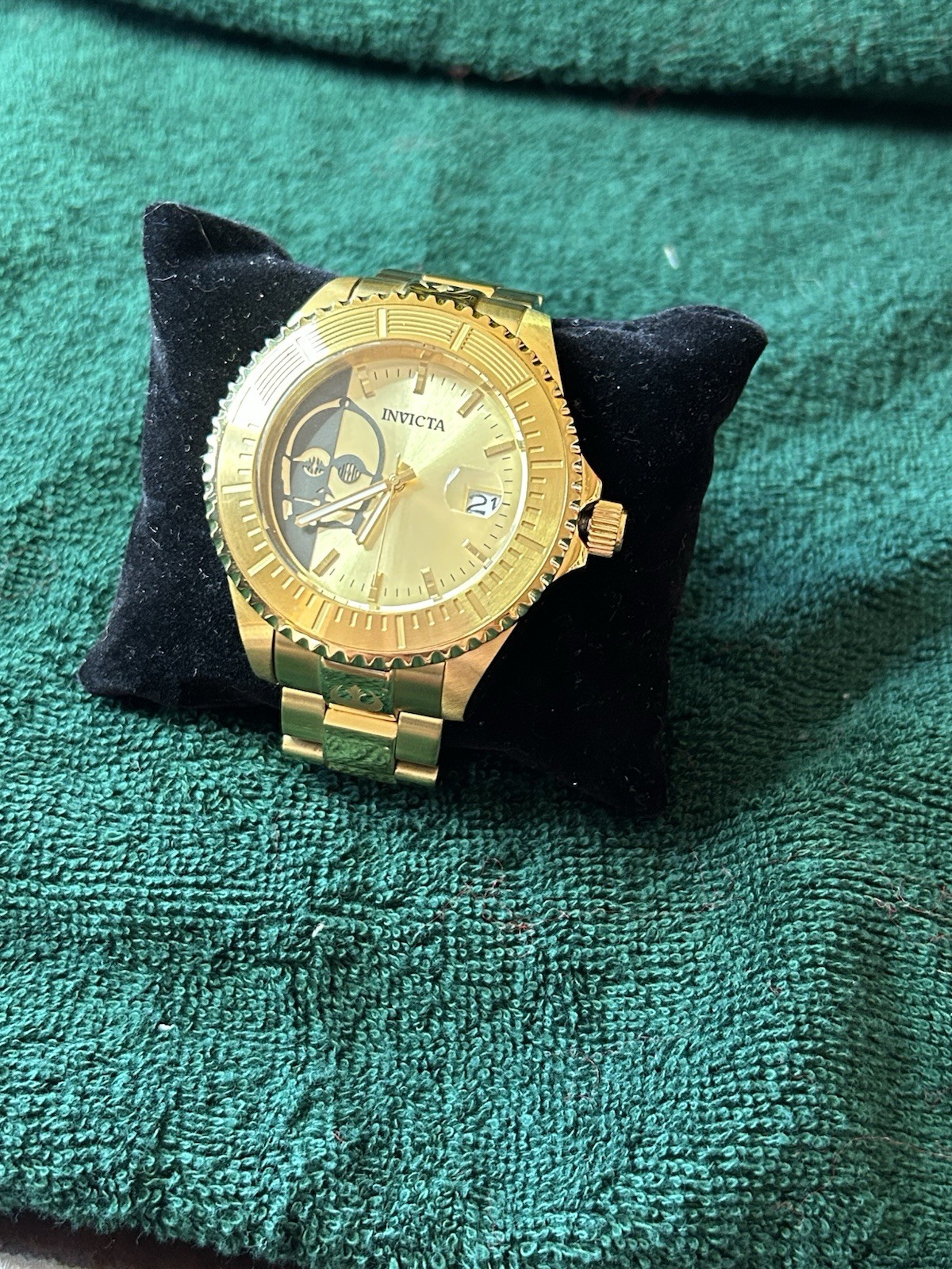 Invicta Star Wars C-3PO Limited Edition 47mm Automatic NH35A Gold Tone Watch 261