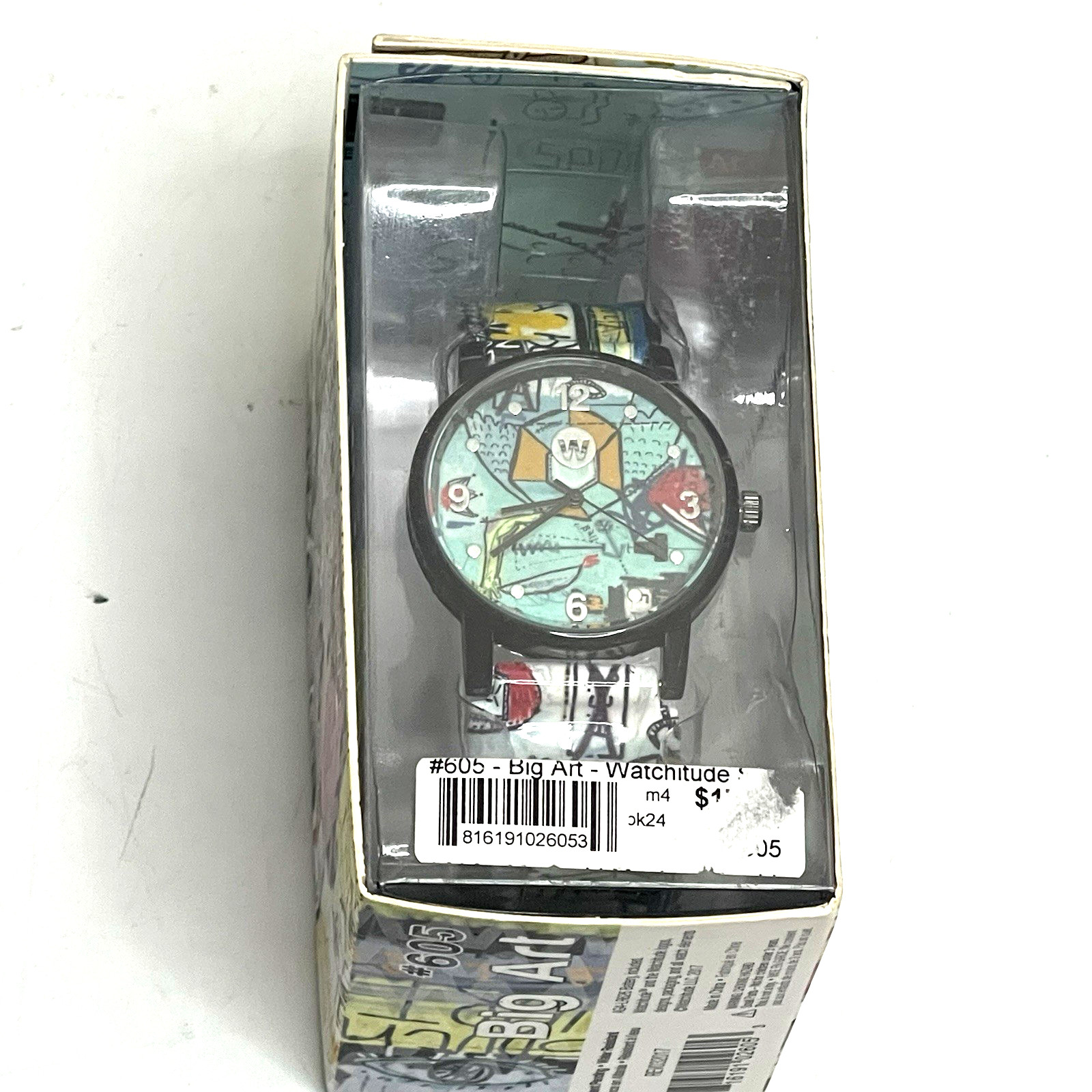 Watchitude Slap/Snap Watch – Big Art #605 New in Box