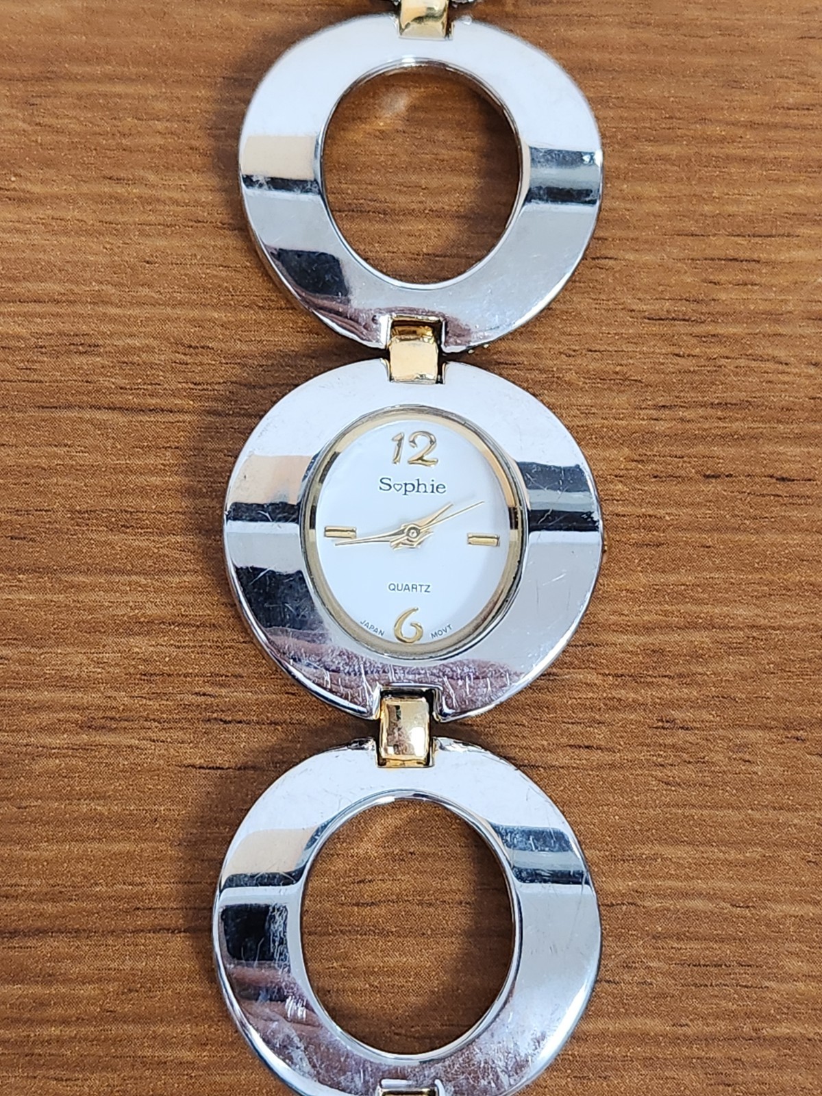 Sophie Ladies Quartz Watch Silver And Goldtone Tested New Battery
