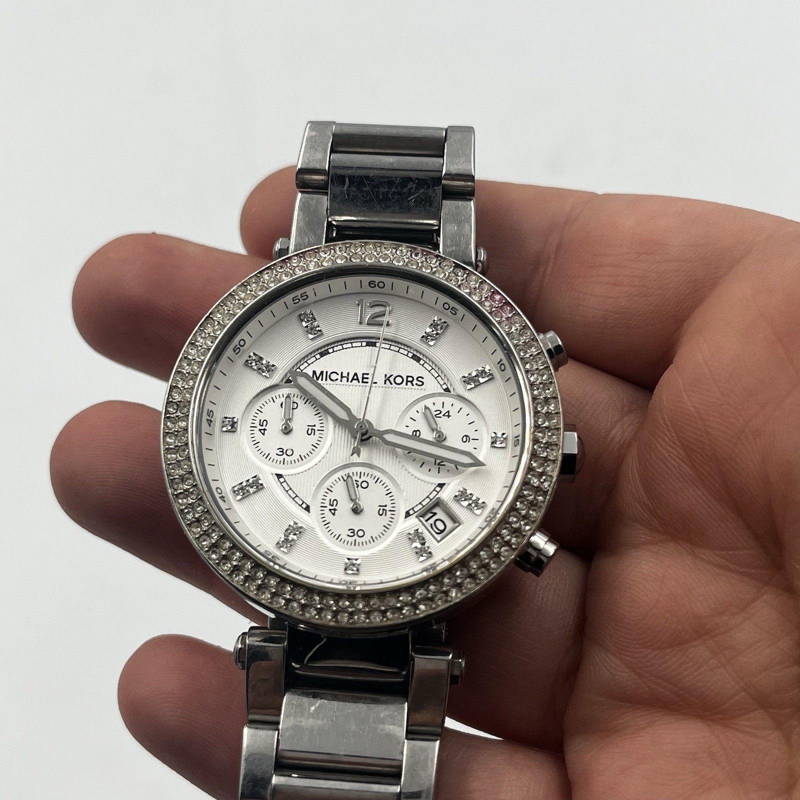 Michael Kors MK5353 Parker Chronograph Stainless Steel Bracelet Women’s Watch