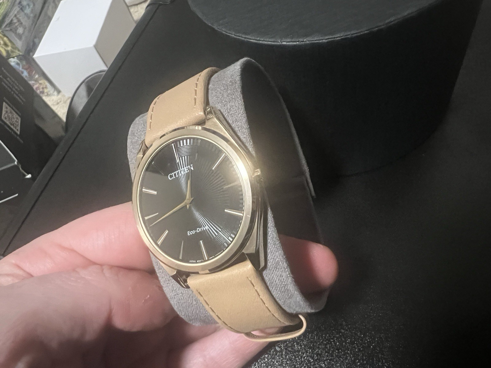 Citizen Stiletto Eco Drive 38mm Solar Movement Black Dial AR3073-06E