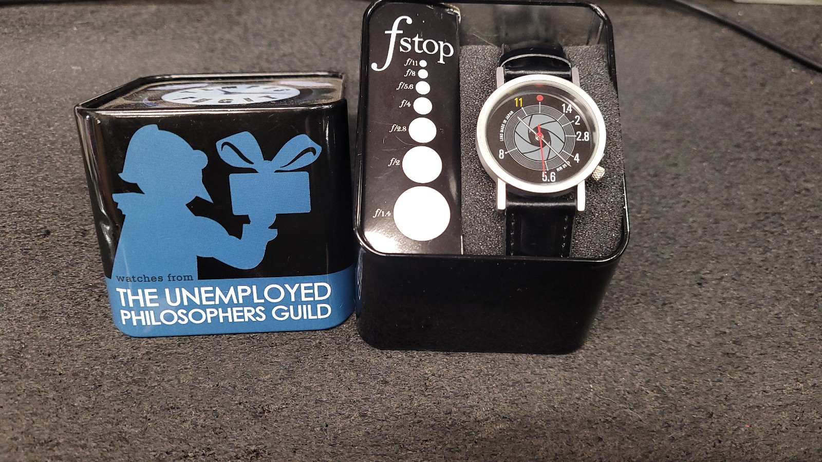 Tempus Fugit FStop Aperture Photographer Novelty Quartz Watch Japan New Battery