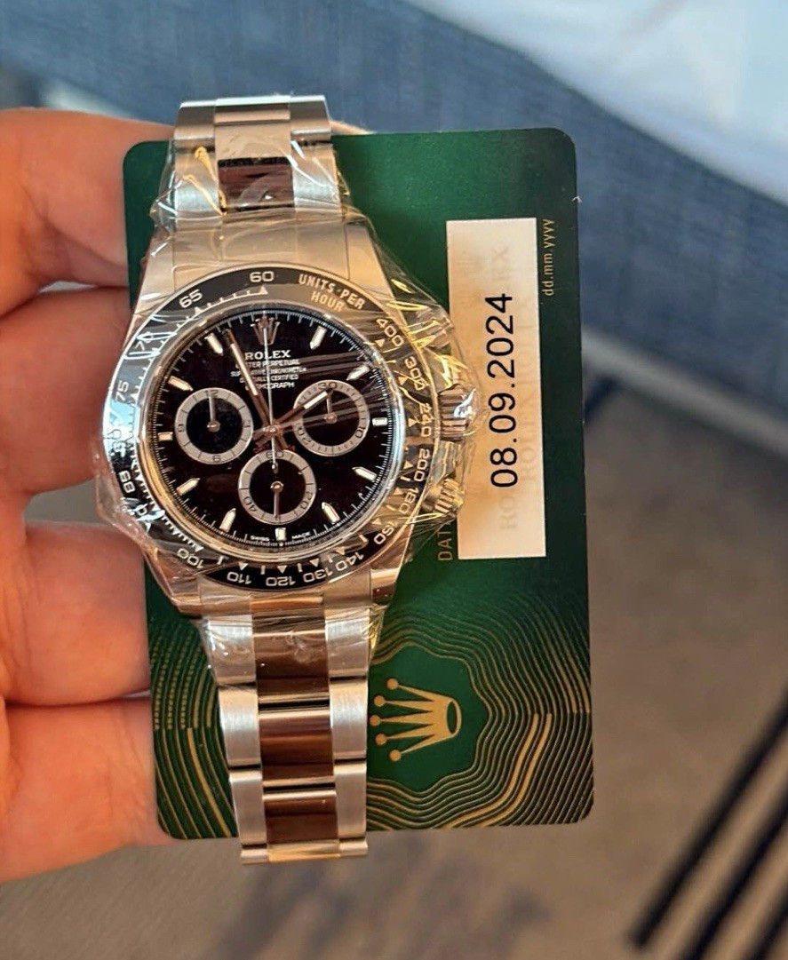 Rolex Cosmograph Daytona 40mm Black Dial Steel Chronograph Tachymeter 100m