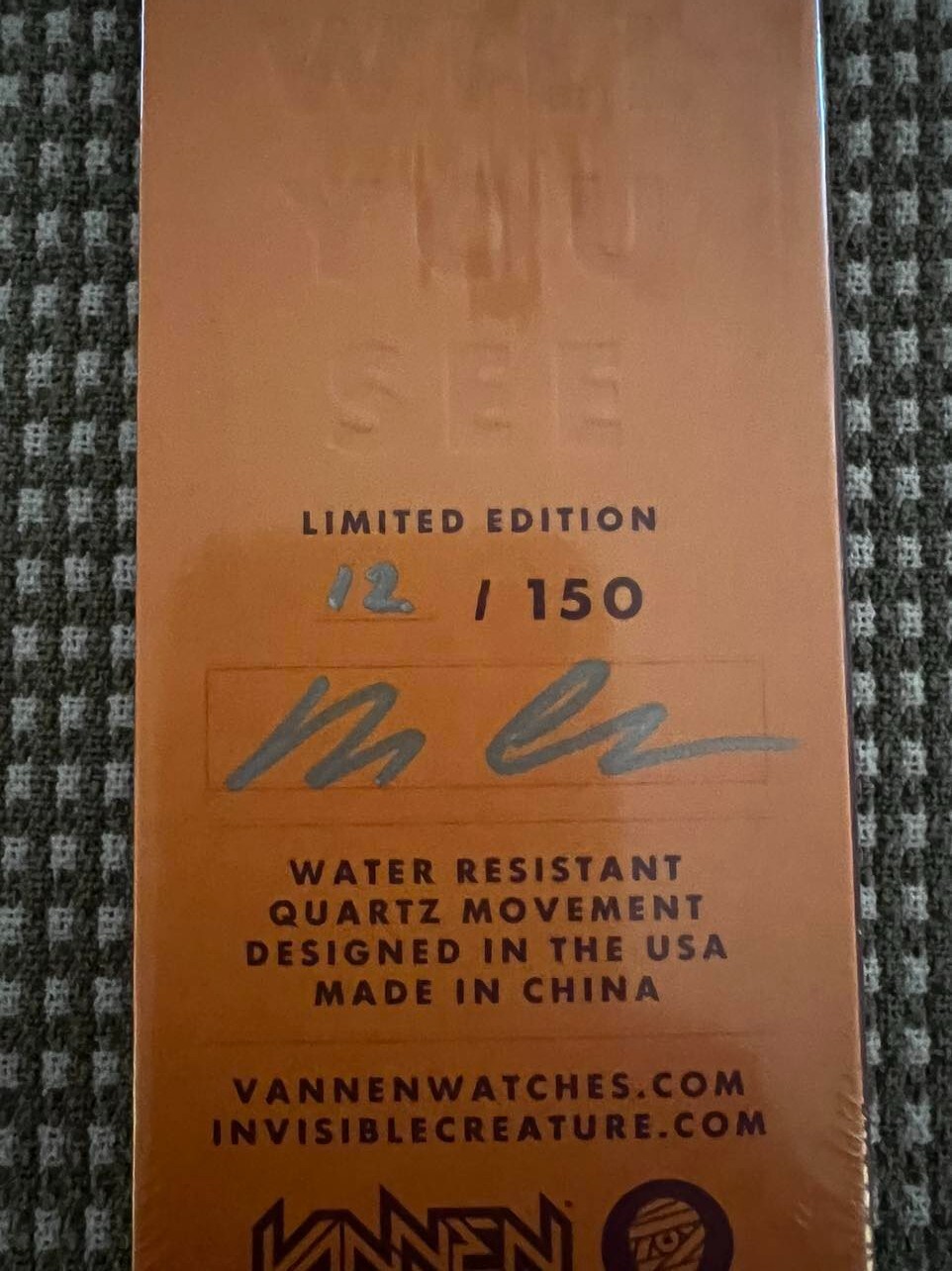 Vannen Red Invisible Creature Watch ICX Limited Edition of 150 made – Brand New