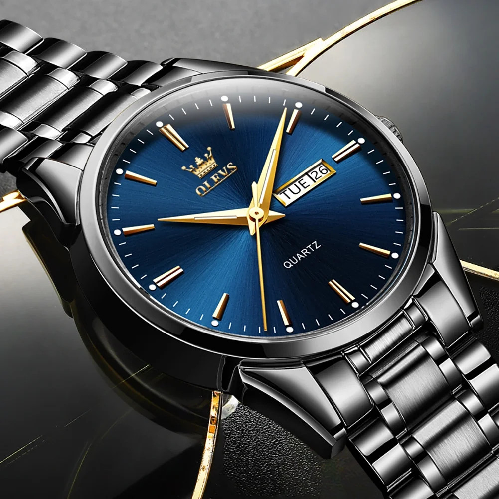 Classic Men Watches with Date,Stainless Steel Man Watch with Date, Bussiness Wat