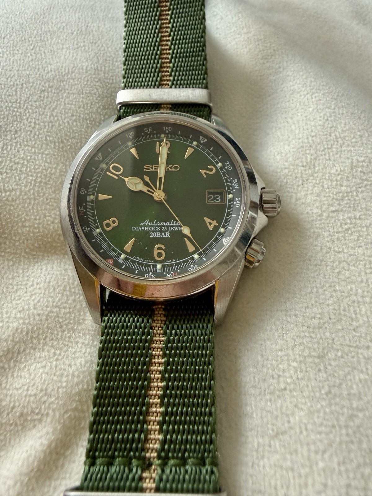 Seiko Alpinist Green Men’s Watch – SARB017