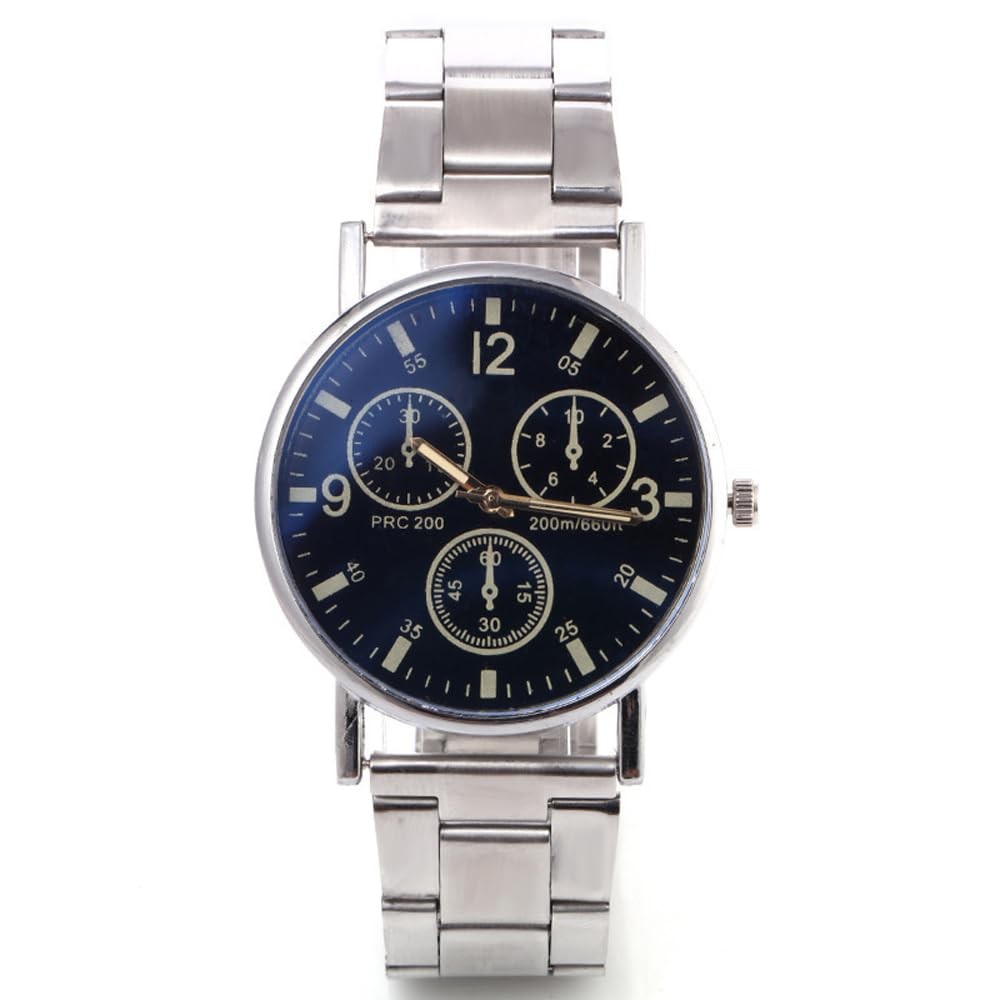Mens Stainless Steel Analog ,Stylish Simple Quartz Work Business Casual for Men