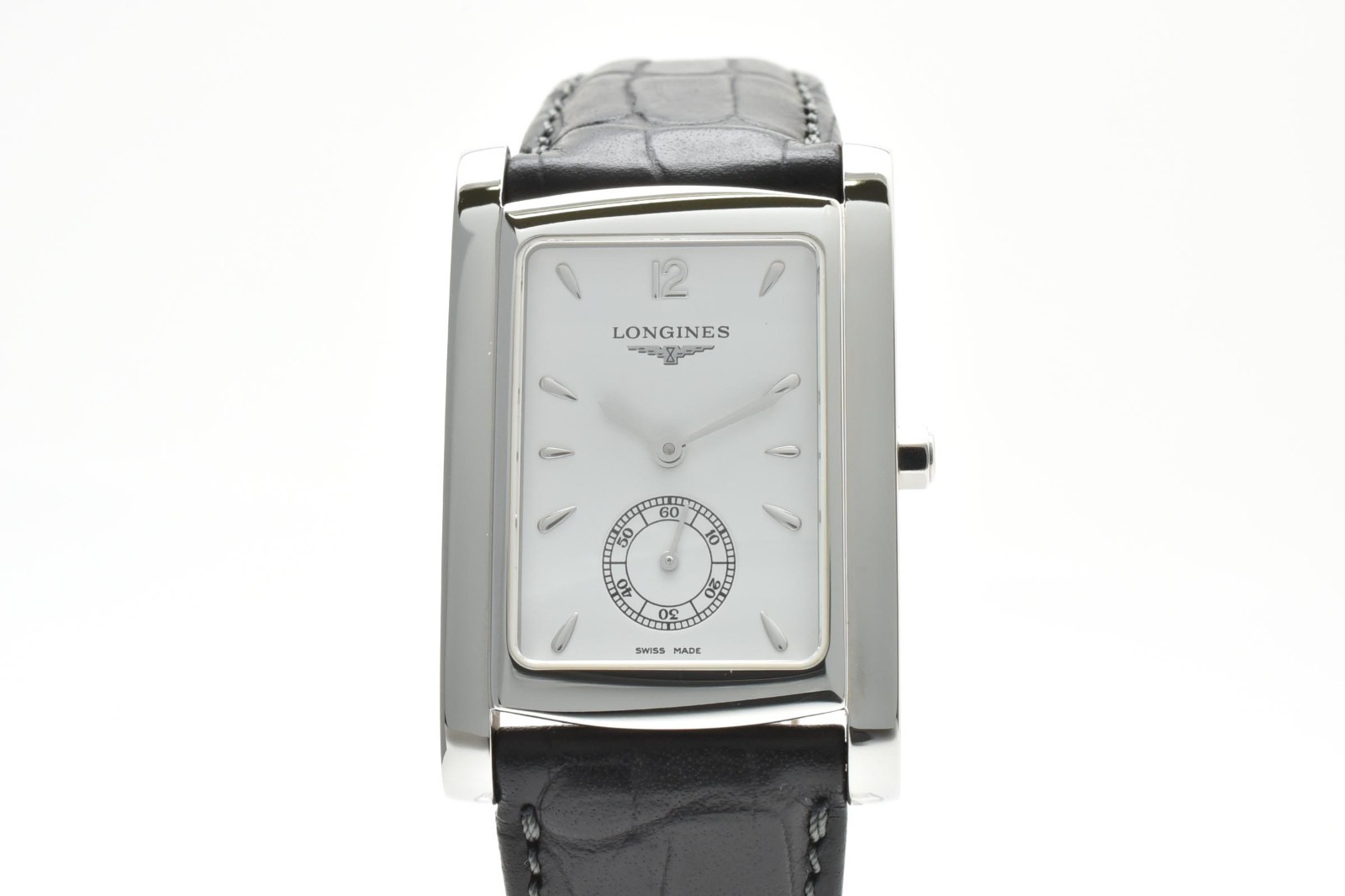 Vintage [TOP MINT w/Box] Longines Dolce Vita L5.655.4 White Silver Black JAPAN