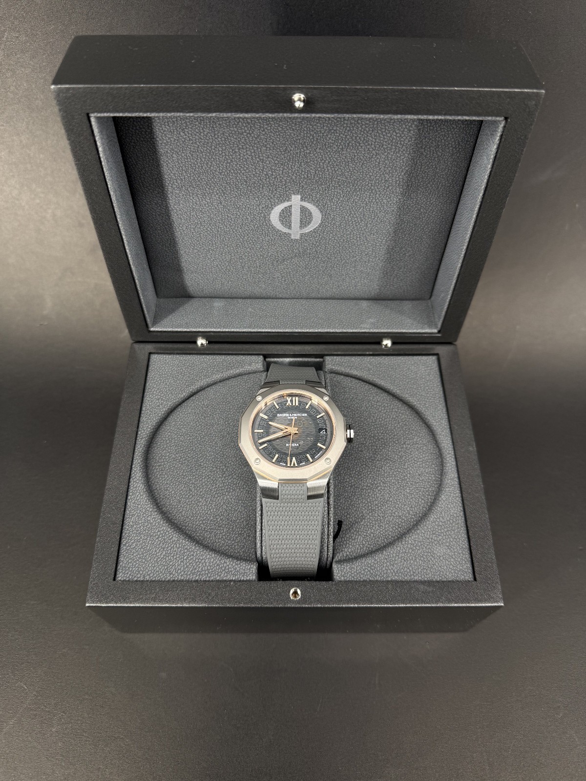 Baume & Mercier Riviera M0A10720 Skeleton Auto PG/SS Watch Box