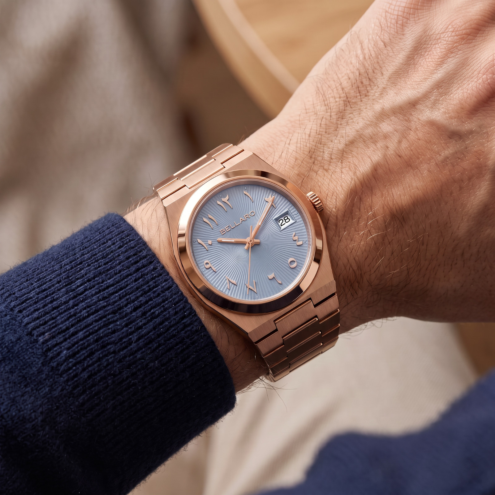 BELLARO Tolaris Watch – Japanese Automatic NH35 – Sapphire Crystal Blue Dial