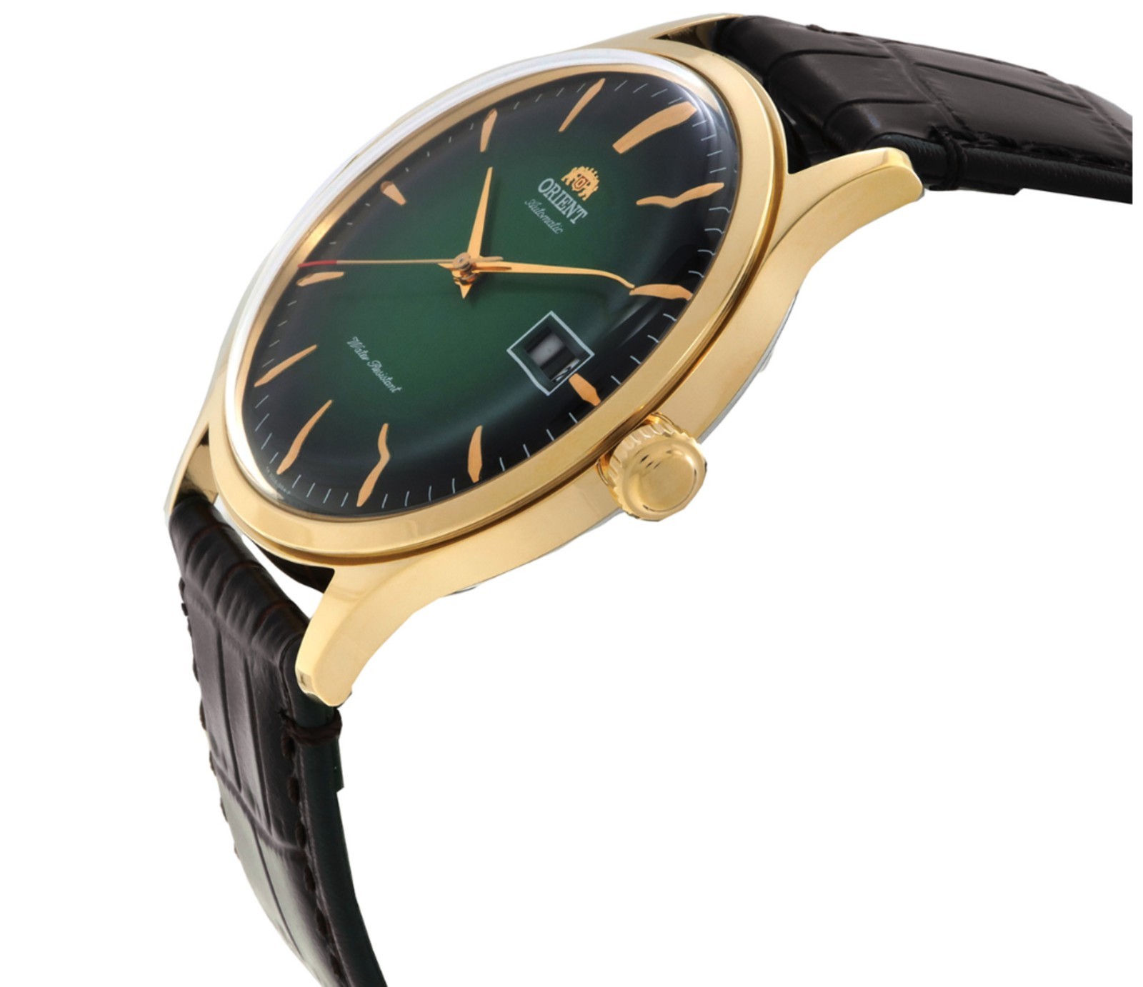 Orient Men’s Bambino Version 4 Automatic Green Dial Watch TAC08002F0 NEW