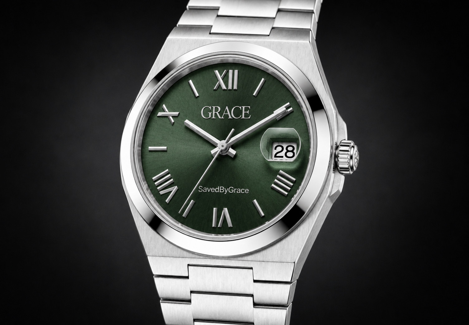 SavedByGrace. Emerald Royal NH35 Automatic Luxury Watch