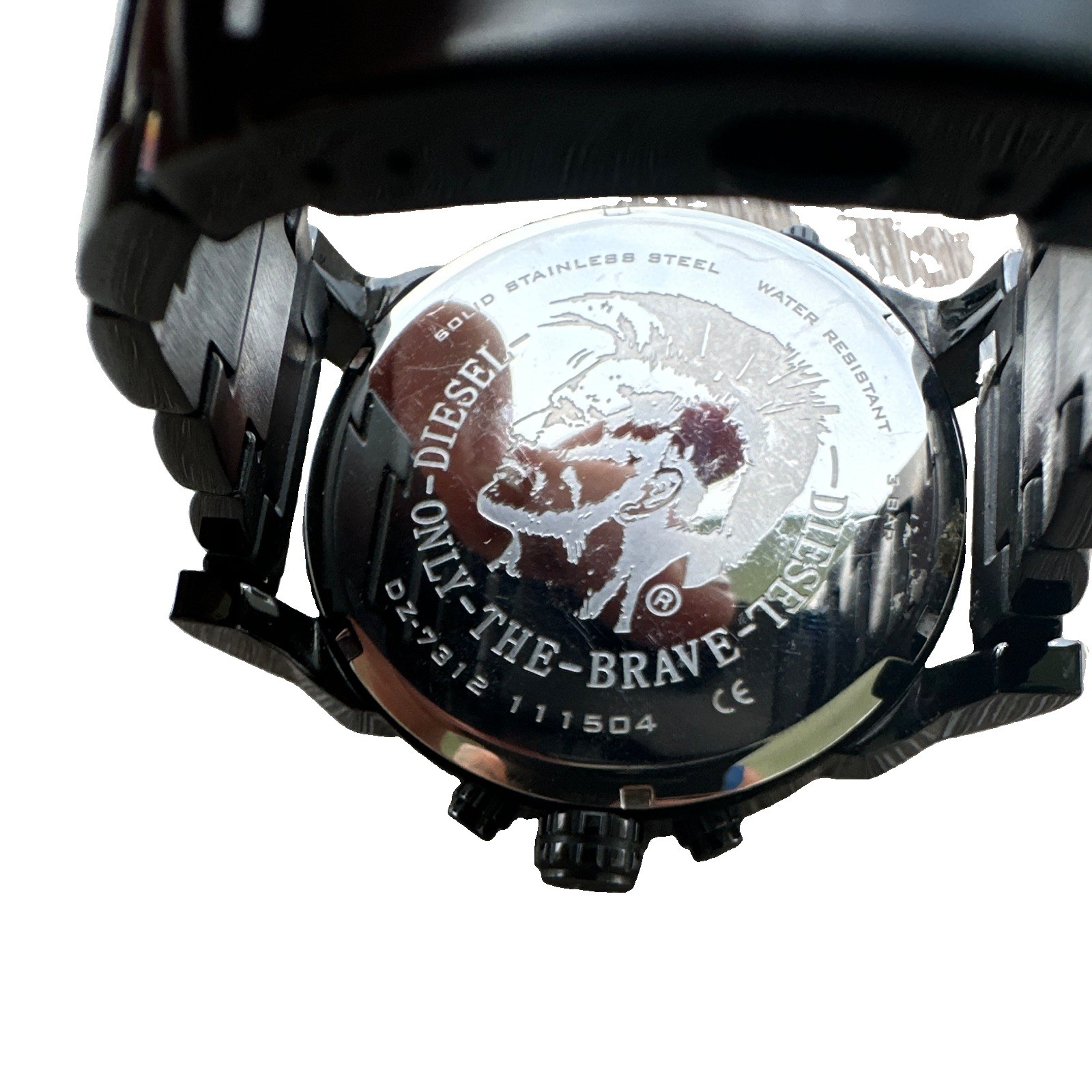 Diesel Only The Brave Men’s Quartz Chronograph Date Black SS Bracelet 52mm+