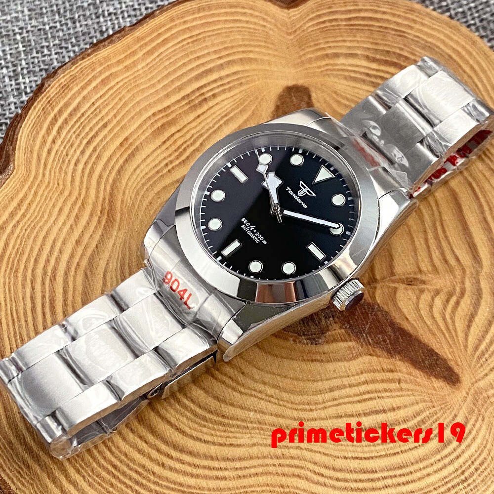 Tandorio Sapphire 36mm/39mm Automatic Men Watch NH35 PT5000 Snowflake Hands Lume