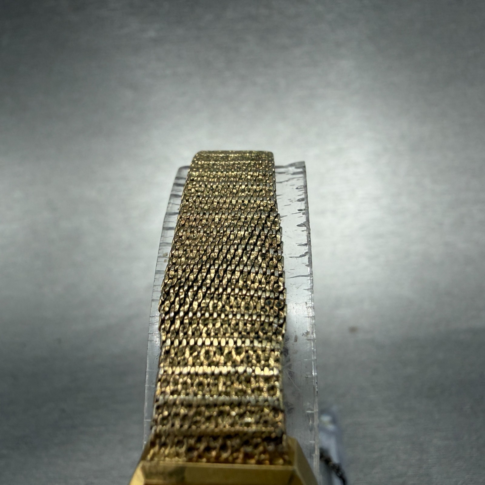 Seiko Watch Women 16mm Champagne Dial Gold Tone Manual Hexagon 11-5199 Runs HJ6