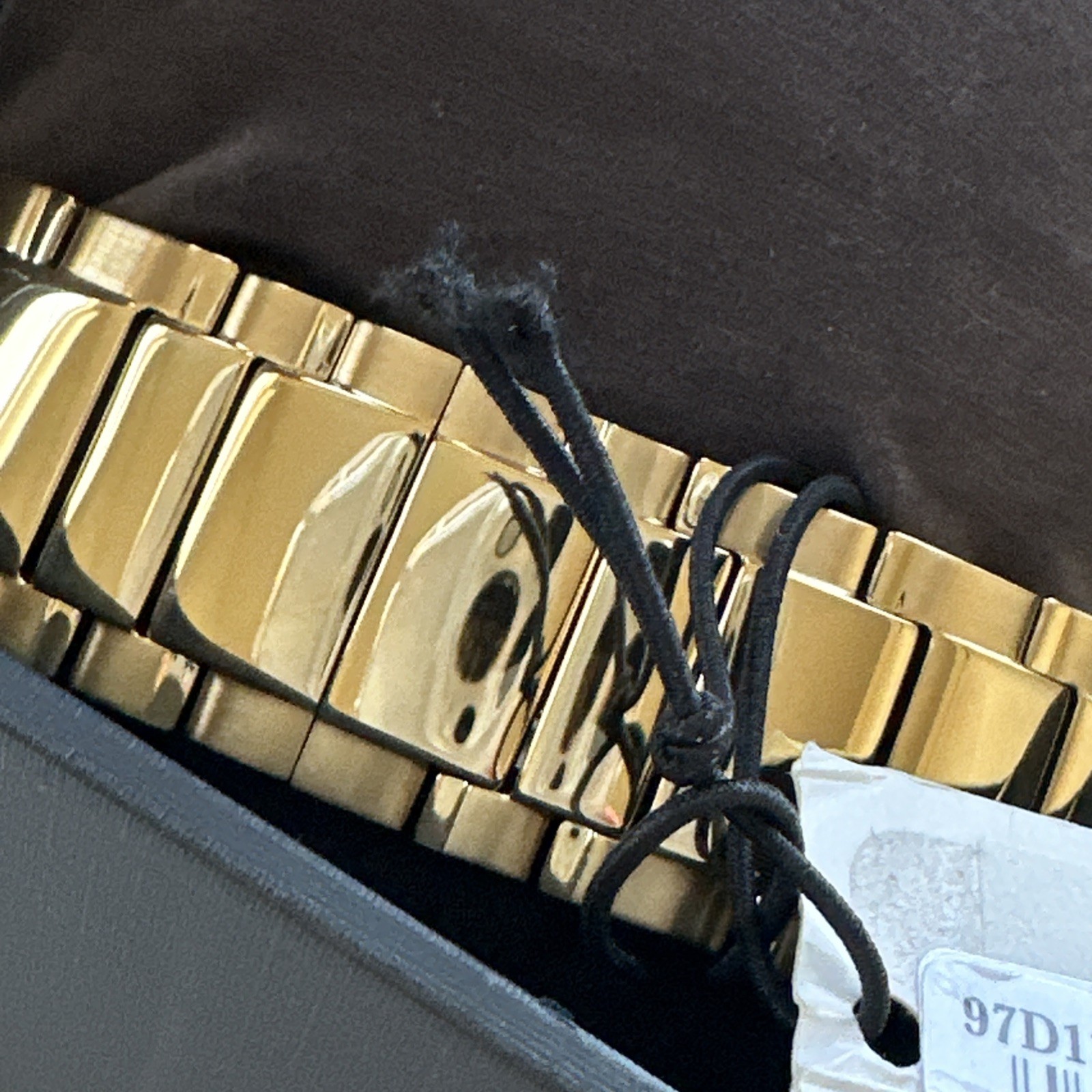 Bulova Diamond Men’s Gold Plated Stainless Steel Chronograph Quartz Watch 97D121