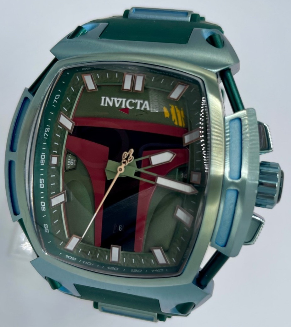 Invicta Star Wars Boba Fett Men’s Watch – 53mm, Green (43006) Limited #004/1977