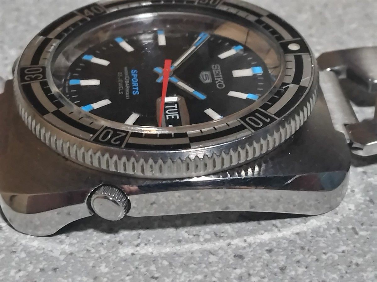 Seiko 7S36-0070 5 Sports Reissue Automatic Watch Working Box Japan