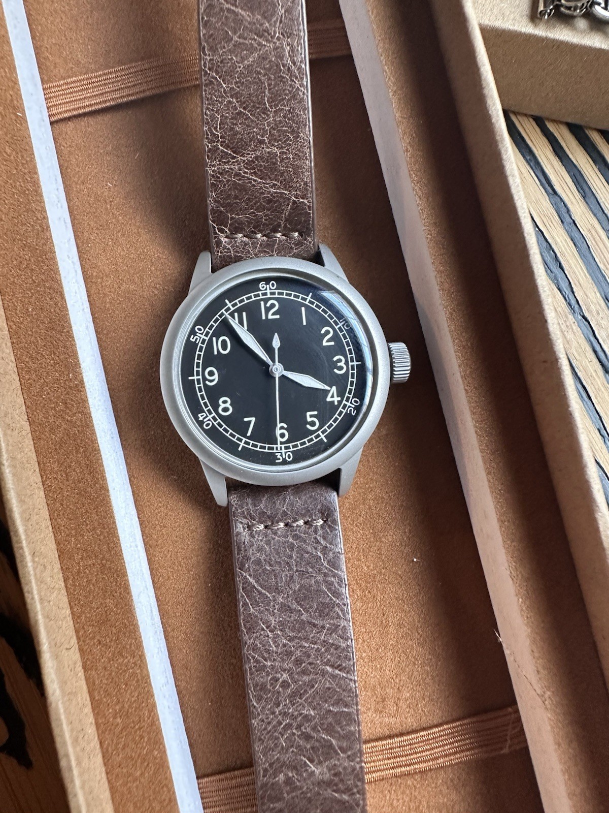 WW II Military Reissue Praesidus A-11 Watch + Trench bracelet
