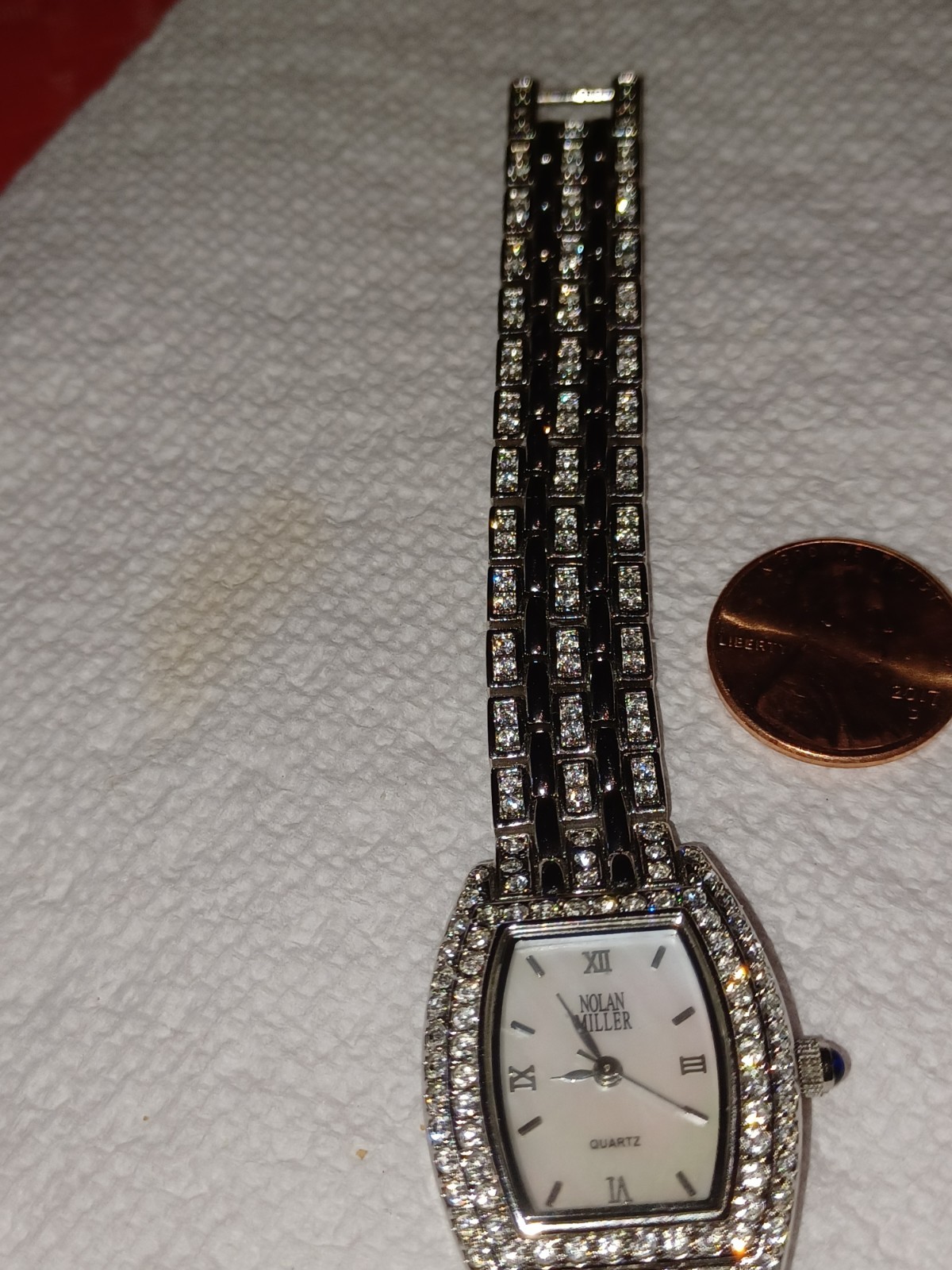 Nolan Miller Womens Beautiful Rhinestone Watch