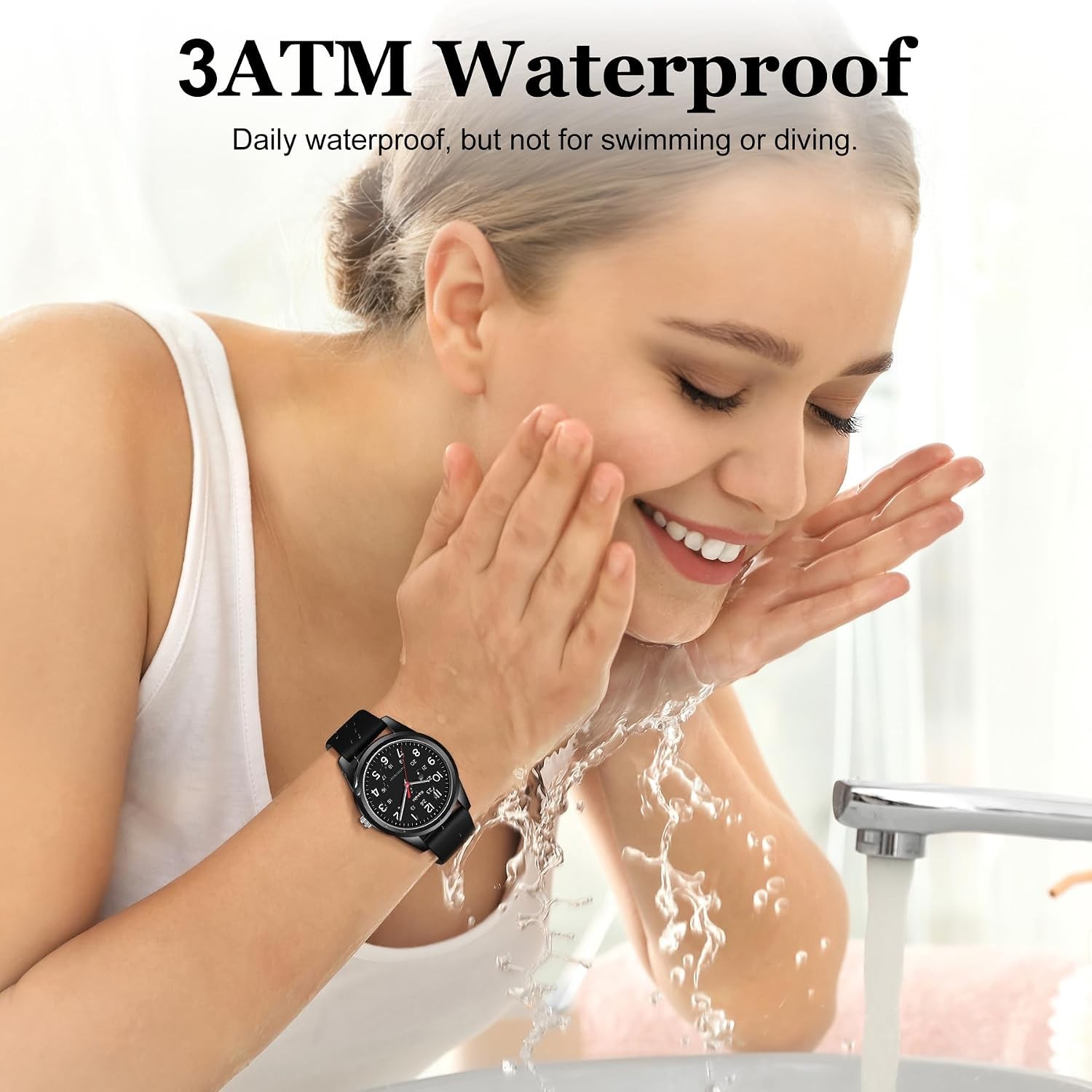 Watches for Mens Womens Unisex Easy to Read Analog Quartz Wristwatch Silicone St