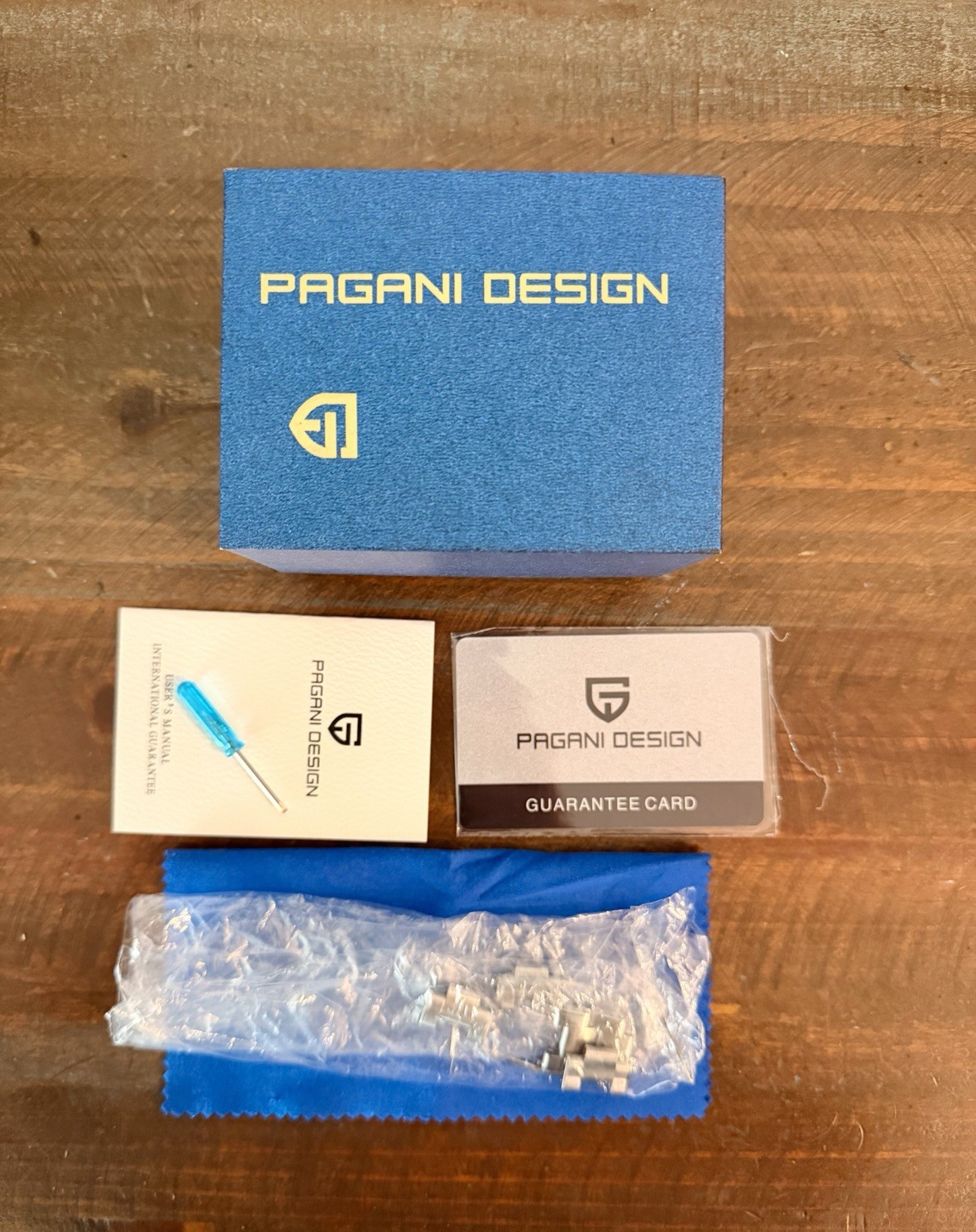 Pagani Design PD-1706 Men’s Watch Black/Blue Bezel, GMT, USA