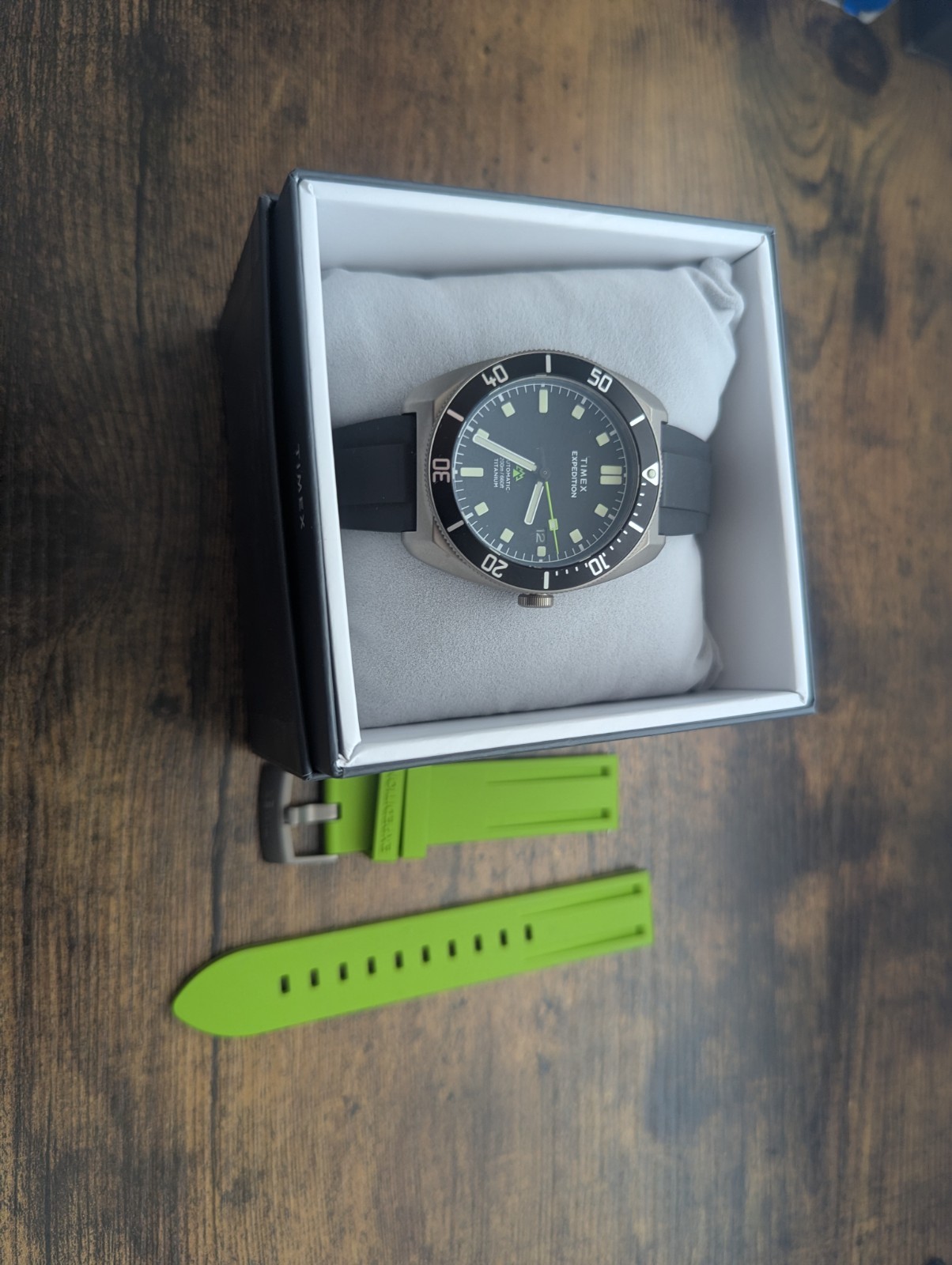 Timex Expedition Pioneer Titanium Automatic 41mm HNBR Synthetic Rubber TW2Y63700