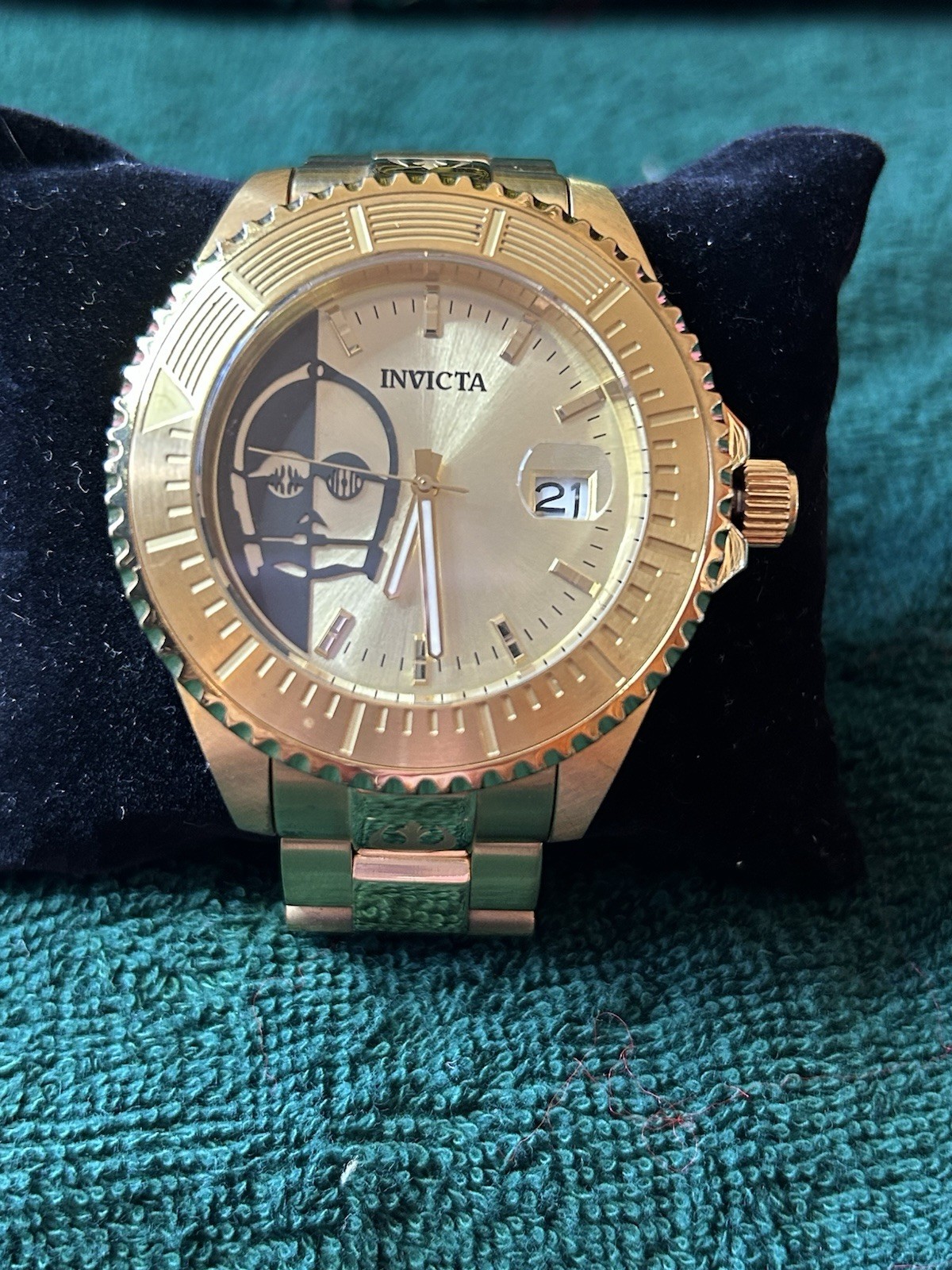 Invicta Star Wars C-3PO Limited Edition 47mm Automatic NH35A Gold Tone Watch 261