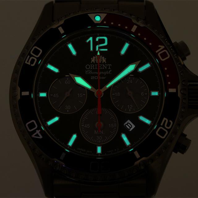 ORIENT Mako Diver Design RN-TX0201L Analog Men’s Watch Pepsi Blue Red Silver