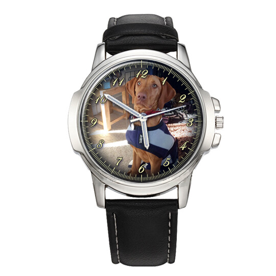 PERSONALISED ENGRAVED GENTS MENS PHOTO WRIST WATCH WEDDING BIRTHDAY BEST GIFT