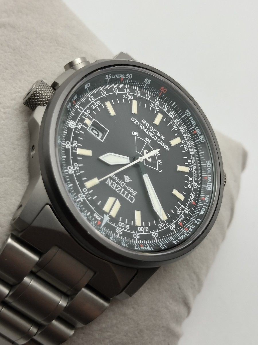 Citizen Promaster H411-T007295 Eco-Drive Radio Titanium Watch