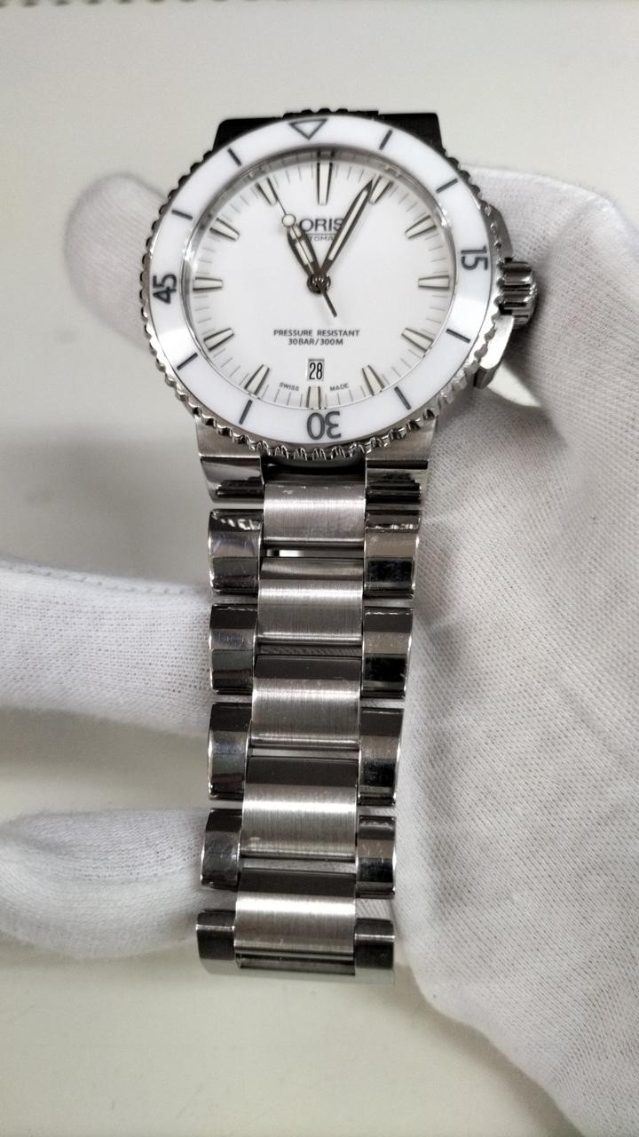 [B1N] Oris Aquis Date 7653 300M Stainless Steel Automatic Men Watch [r3p]