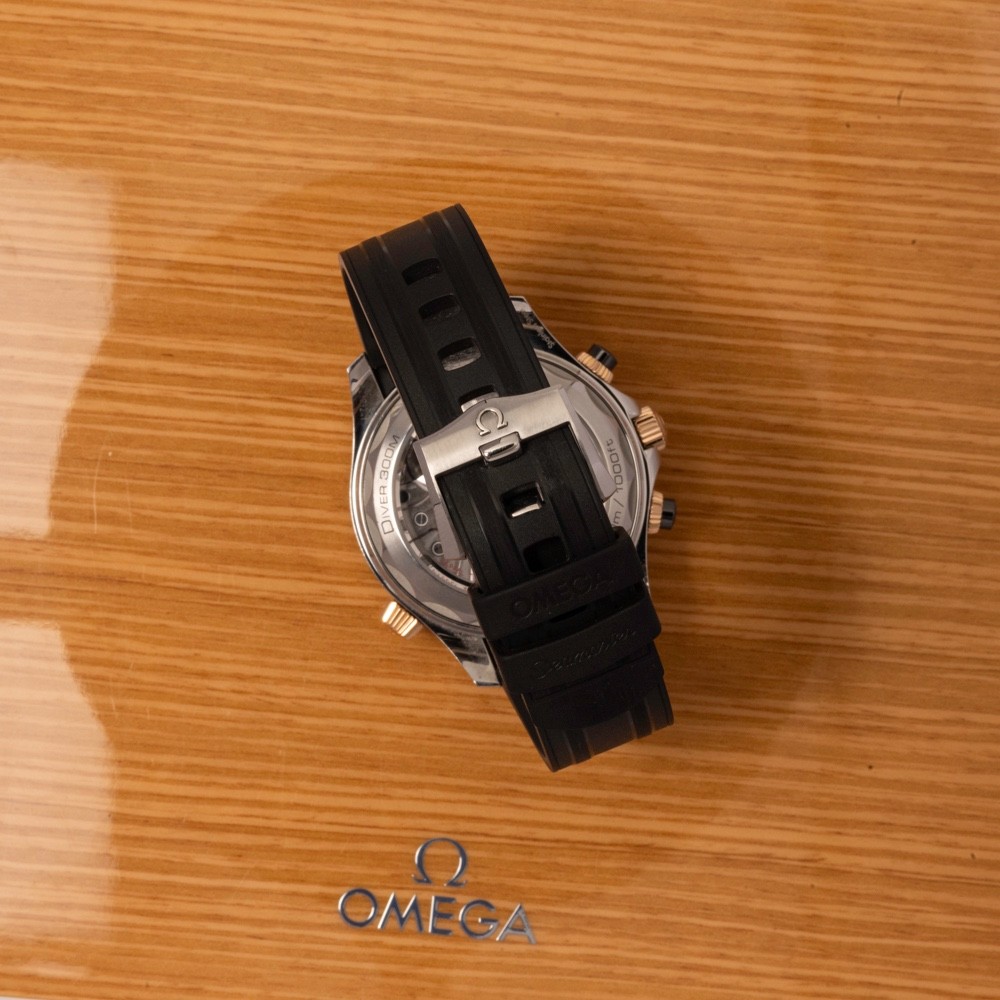 Omega Seamaster Diver 300m Chrono Black & Rose Gold 210.22.44.51.01.001 Aug 2021