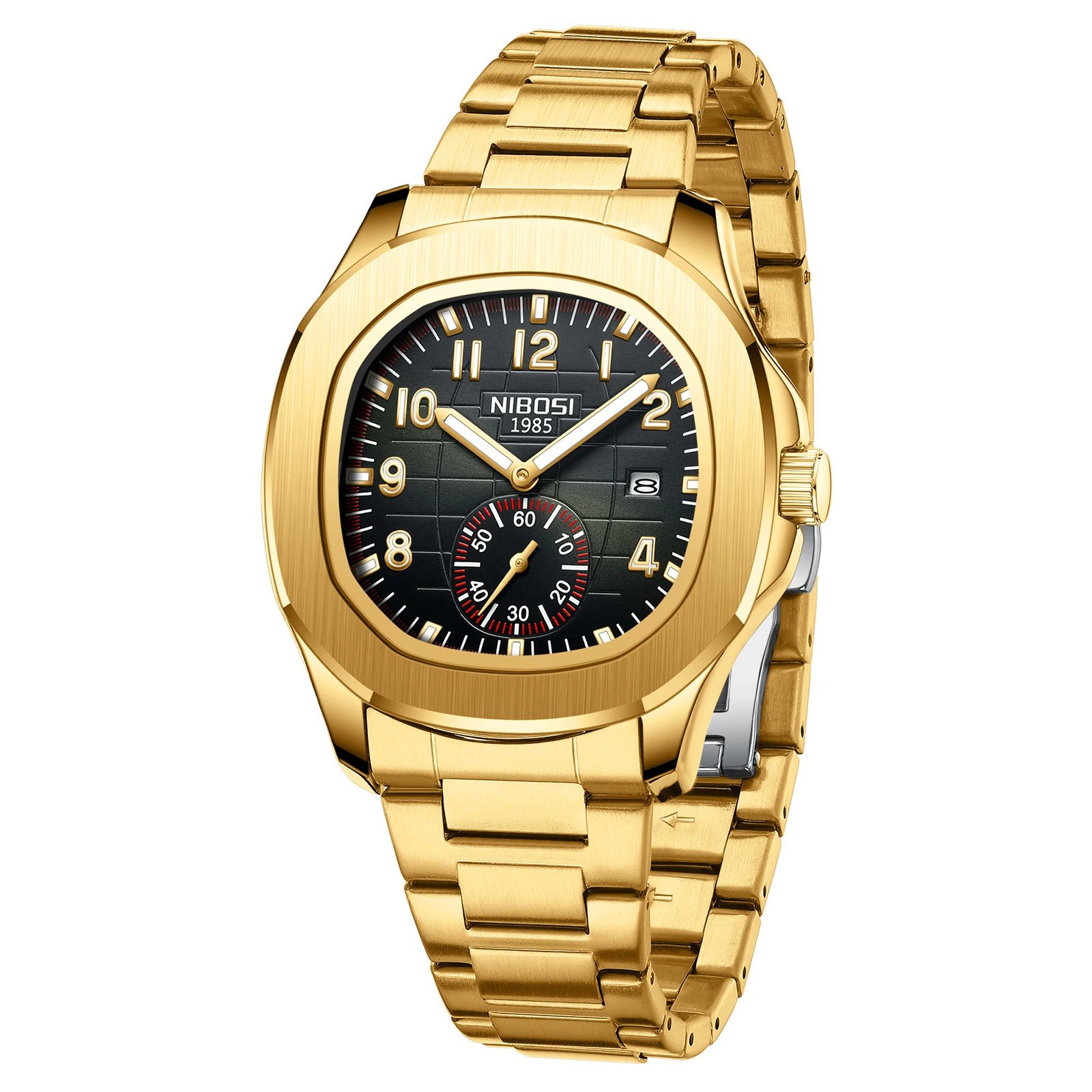 NIBOSI Men’s Sport Quartz Watch Luminous Waterproof Date Wristwatch