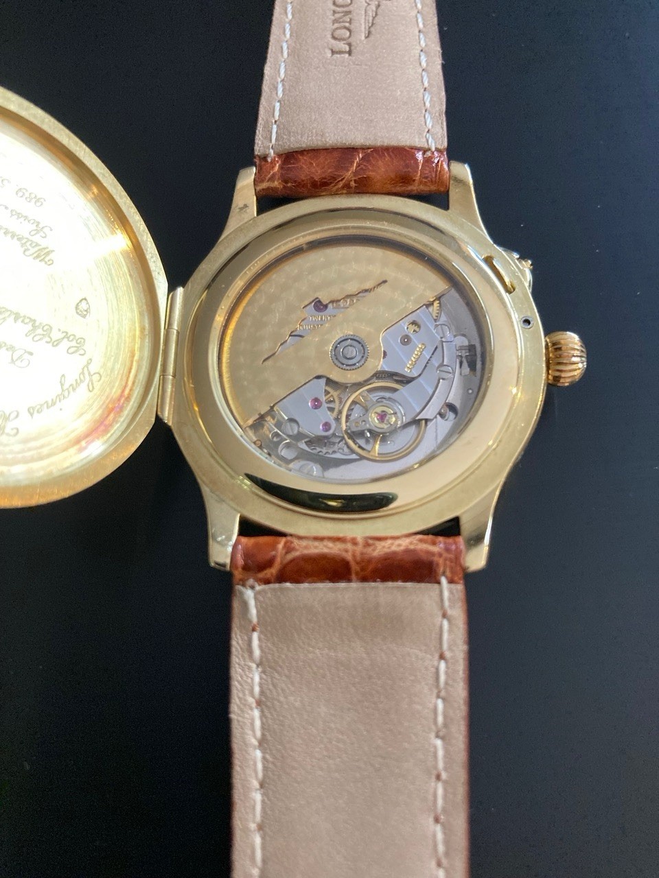 Longines Lindbergh Hour Angle 18k YG, White Dial Men’s Watch – 989.5216
