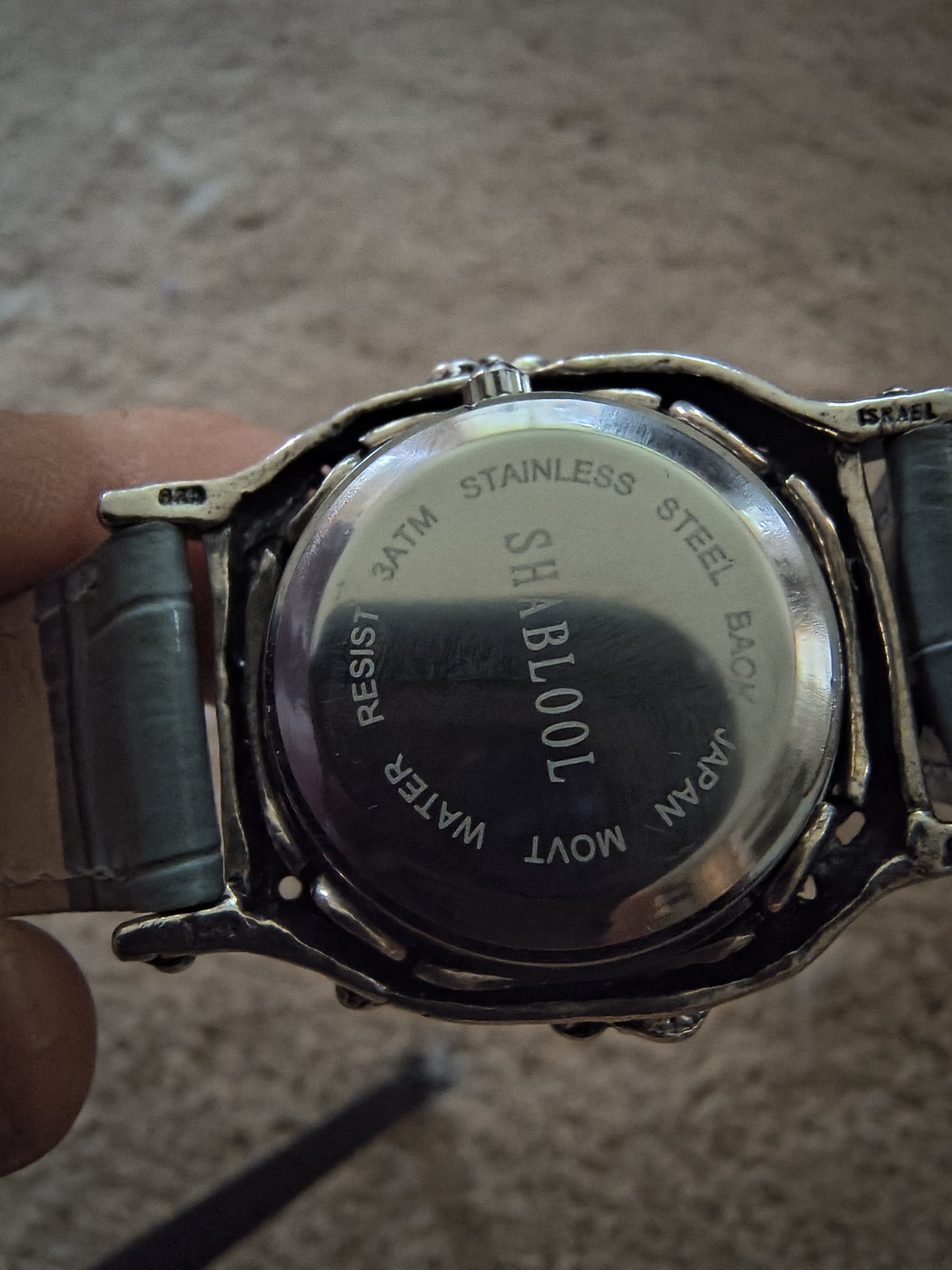 Rare Shablool Of Israel Handmade 925 Sterling Silver And 14K Women’s Watch