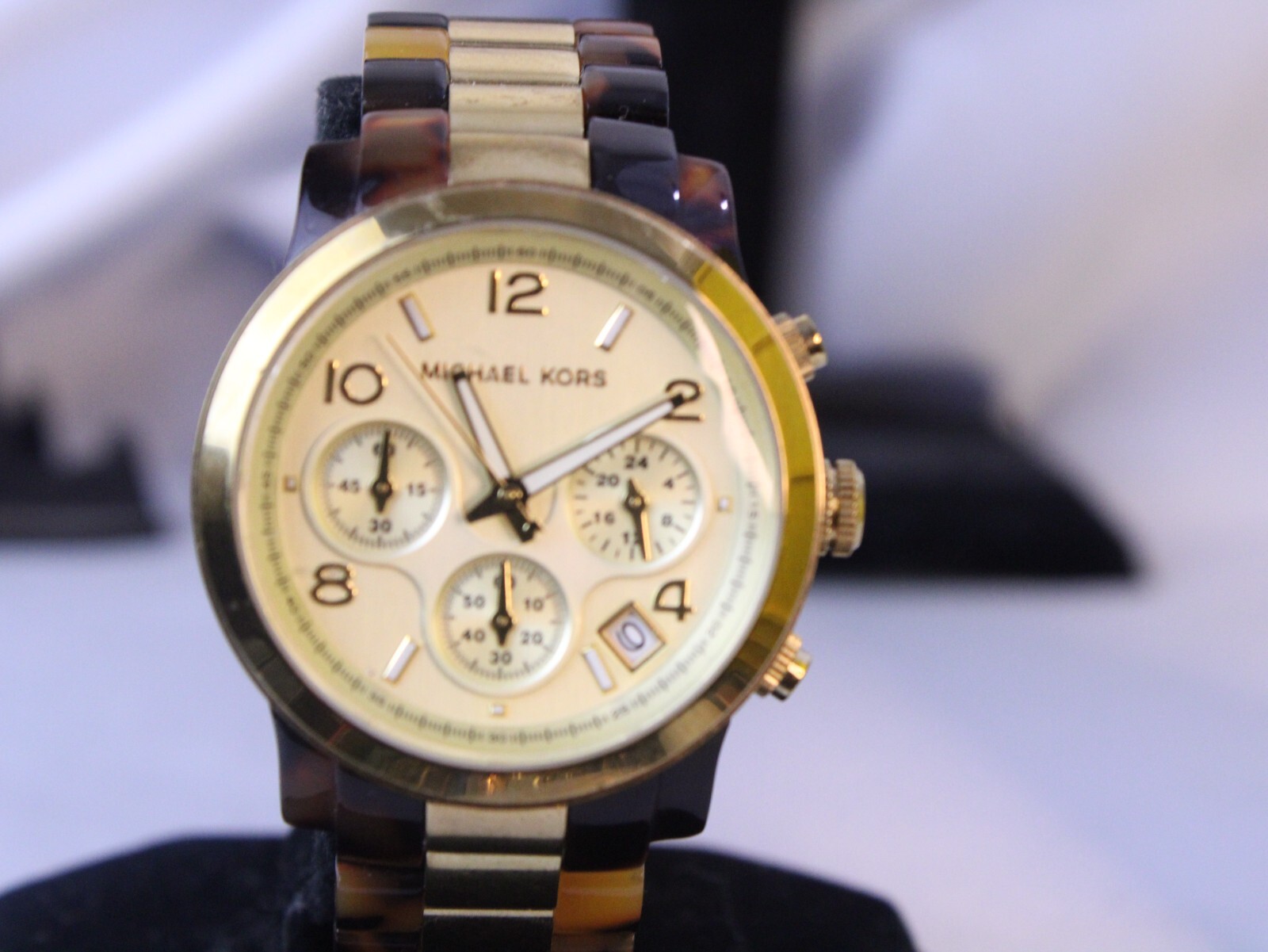 Michael Kors Stainless Steel Analog Watch Gold & Tortoise Brown MK-5138