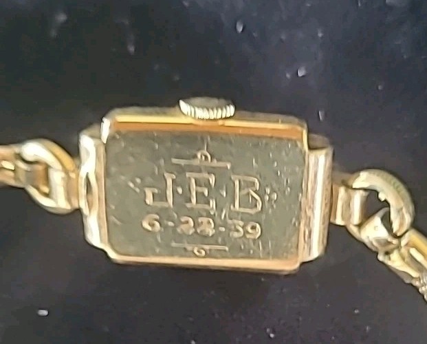 Hamilton 10K Gold Filled Antique Very Vintage Watch Women’s Wristwatch 1939 DECO