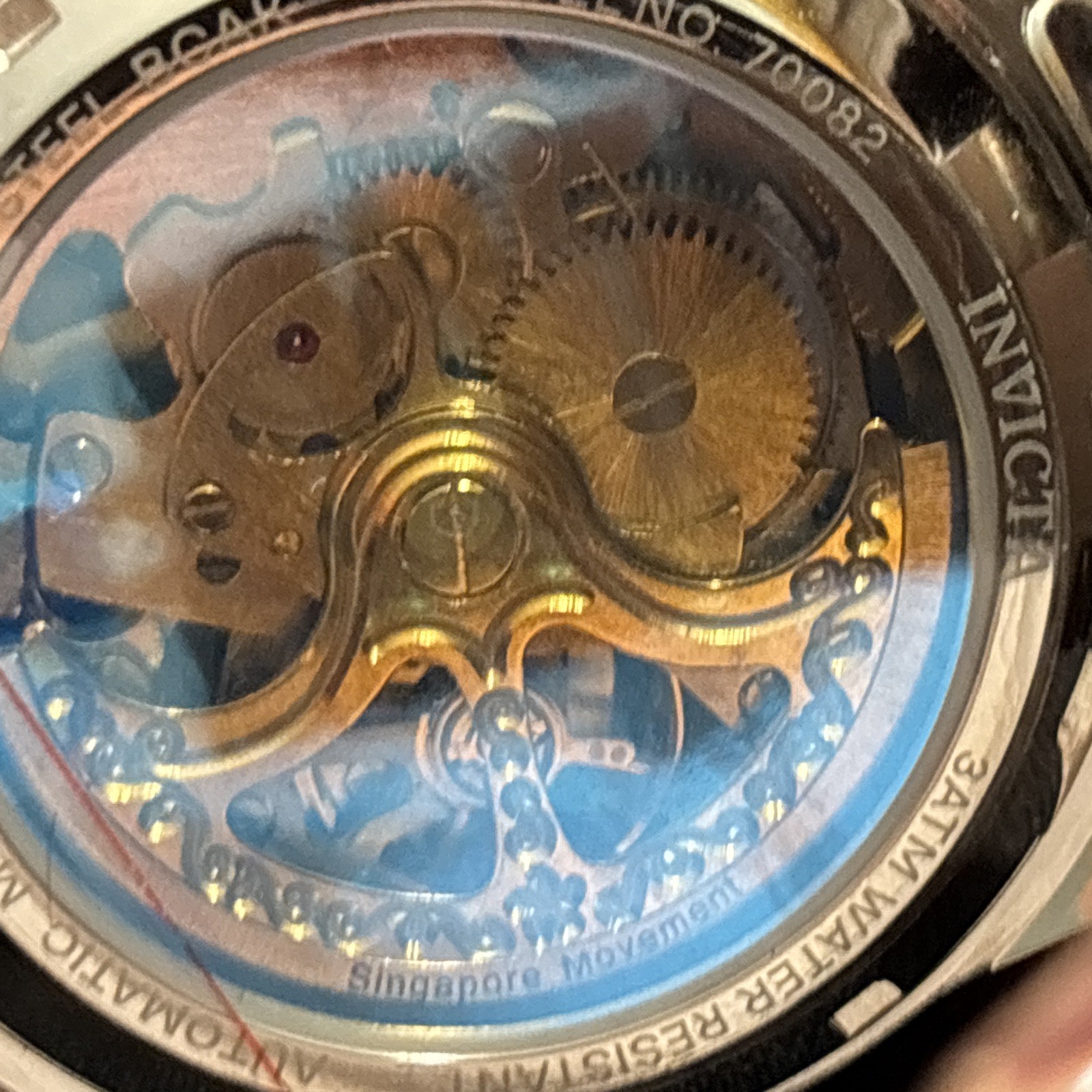 Invicta Racing Interpoint Automatic 43.5mm SS Mens Skeleton Watch 70082