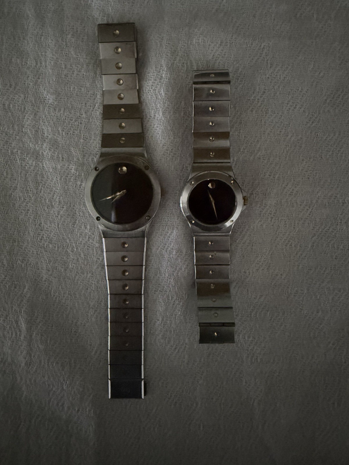 Pair Of Vintage Movado Museum Sport His And Hers Watches