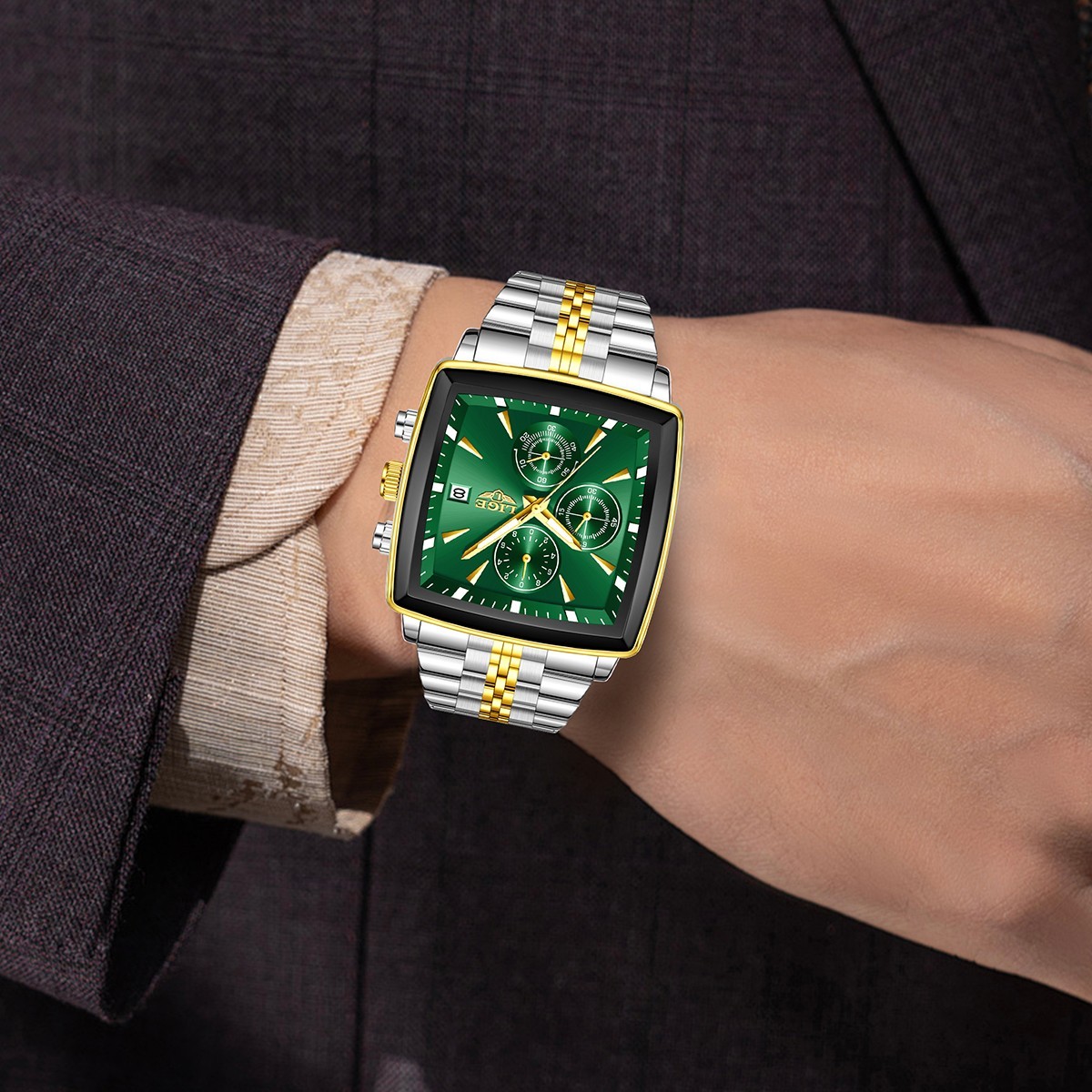 Luxury Men Watch Stainless Steel Quartz Date Luminous Chronograph Man Watch Gift